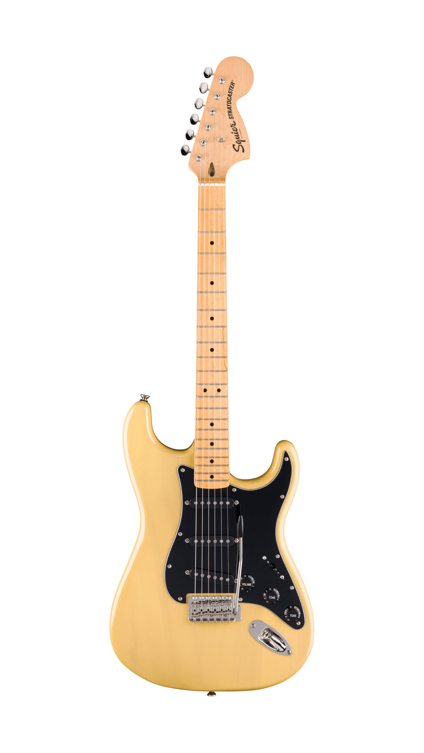 Squier Classic Vibe FSR 70s Stratocaster (Maple, Black Pickguard, Vintage Blonde)