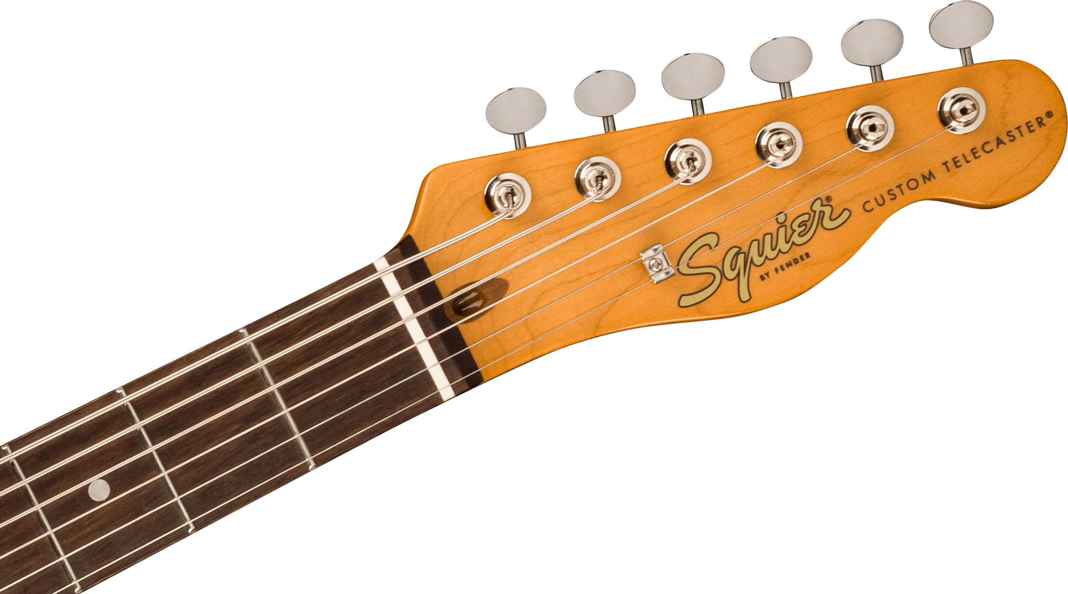 Squier Classic Vibe Baritone Custom Telecaster (Laurel Fingerboard, Parchment Pickguard, Purple Sparkle)