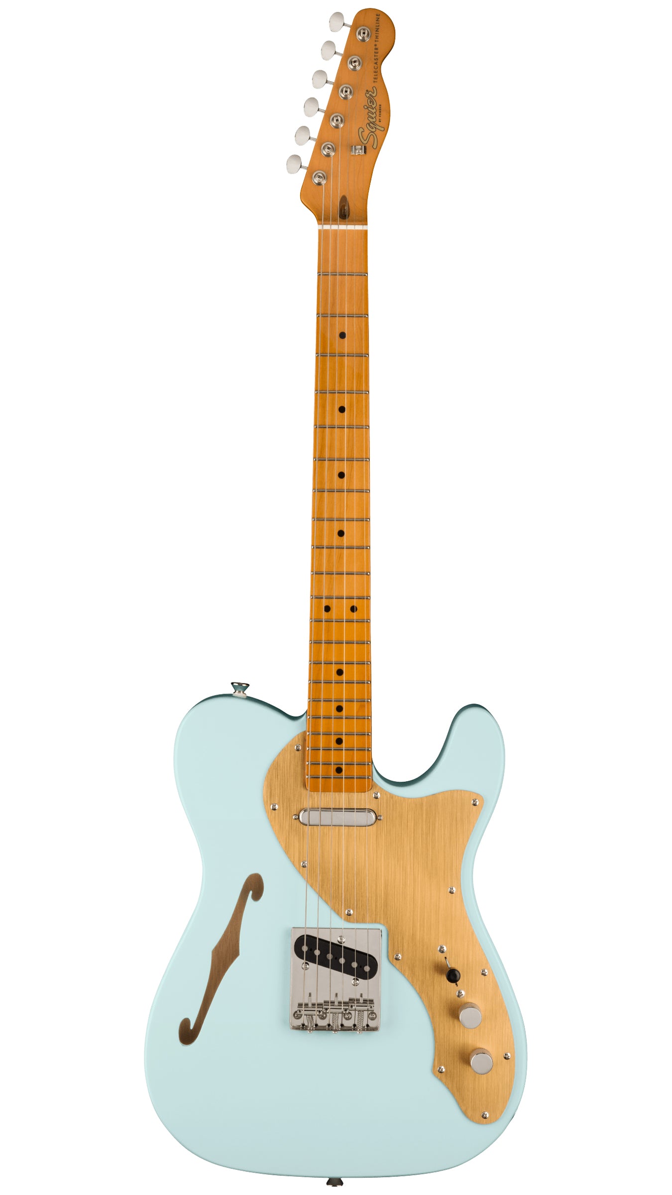 Squier FSR Classic Vibe '60s Telecaster Thinline (Maple Fingerboard, Gold Anodized Pickguard, Sonic Blue)
