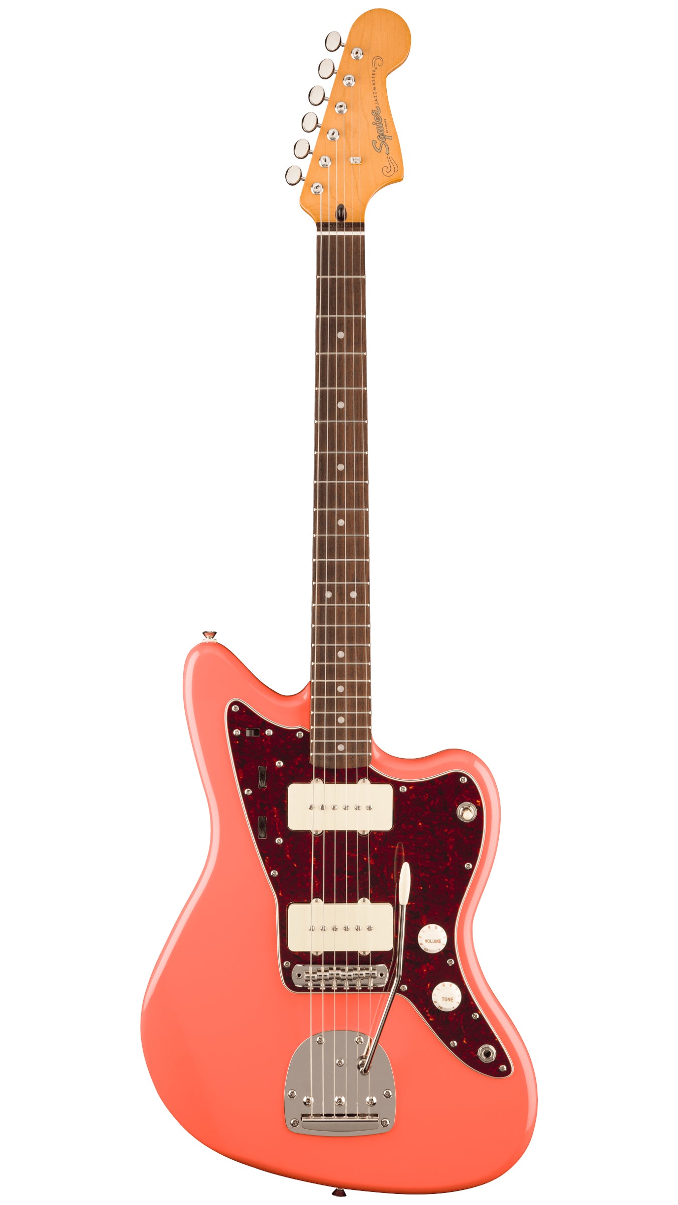 Squier Classic Vibe '60s Jazzmaster (Laurel Fingerboard, Tortoishell Pickguard, Tahitian Coral)