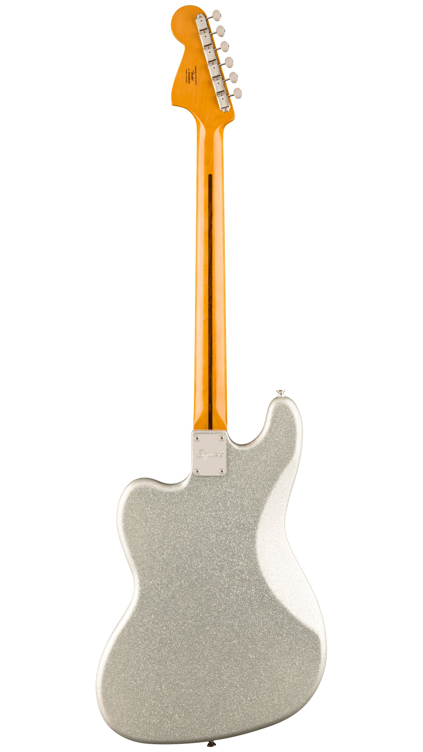 Squier FSR Classic Vibe Bass VI (Laurel Fingerboard, Tortoiseshell Pickguard, Matching Headstock, Silver Sparkle)