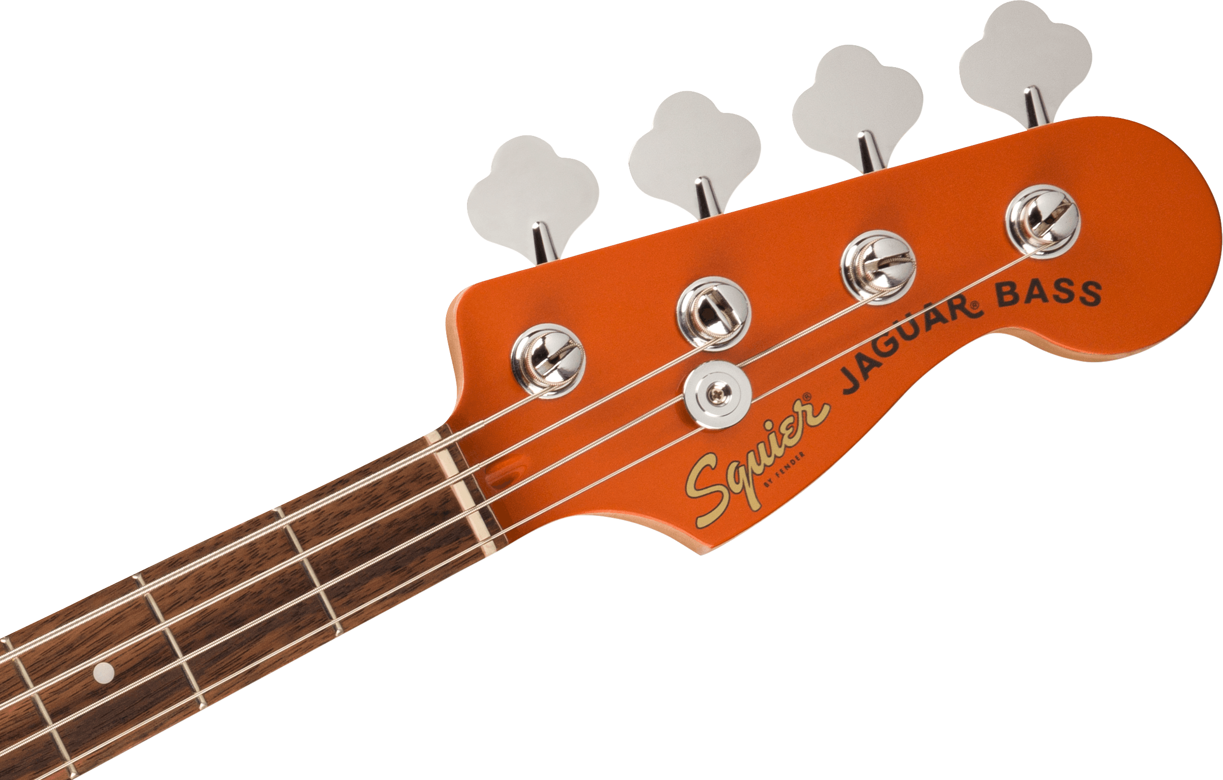 Squier FSR Affinity Series Jaguar Bass H (Laurel Fingerboard, Black Pickguard, Matching Headstock, Metallic Orange)
