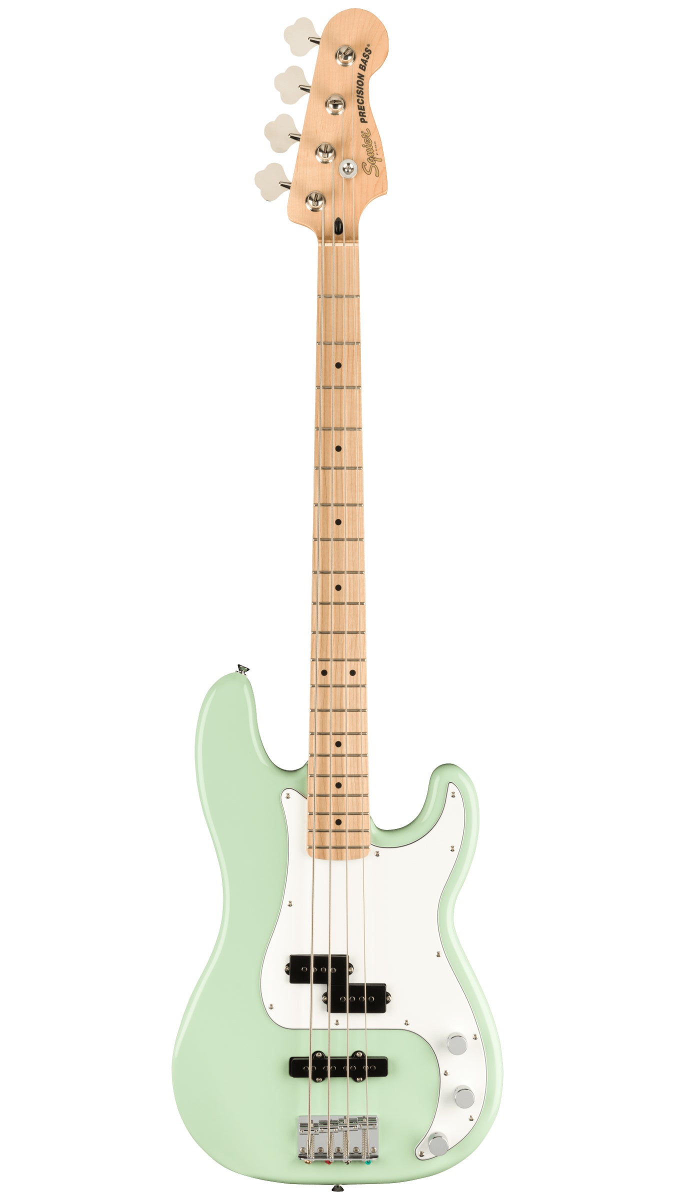Squier FSR Affinity Series Precision Bass PJ (Maple Fingerboard, White Pickguard, Surf Green)