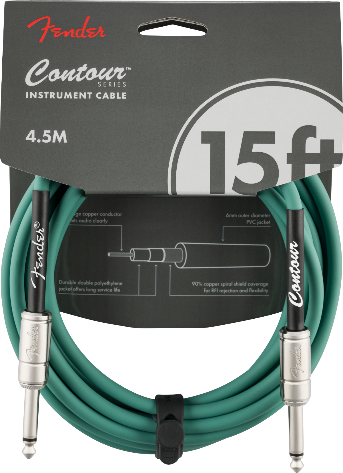 Fender Contour Series 15ft Instrument Cables (Various)
