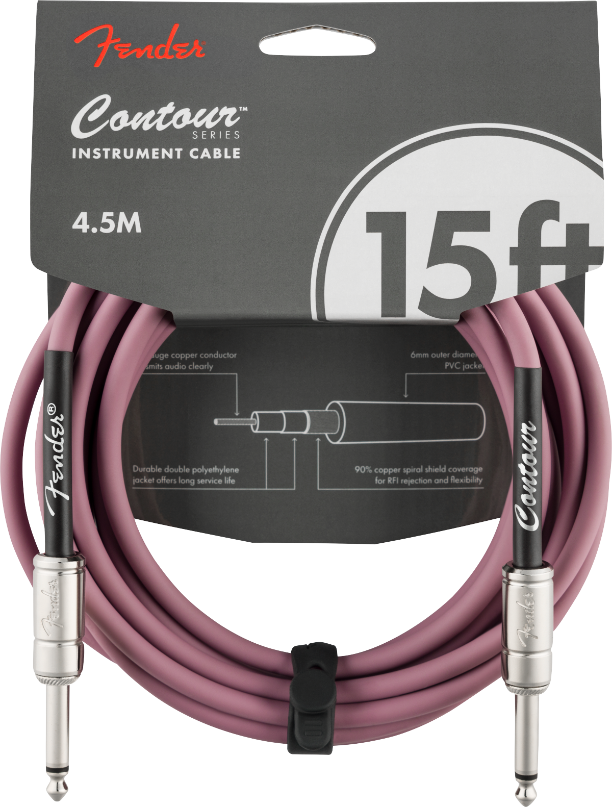 Fender Contour Series 15ft Instrument Cables (Various)