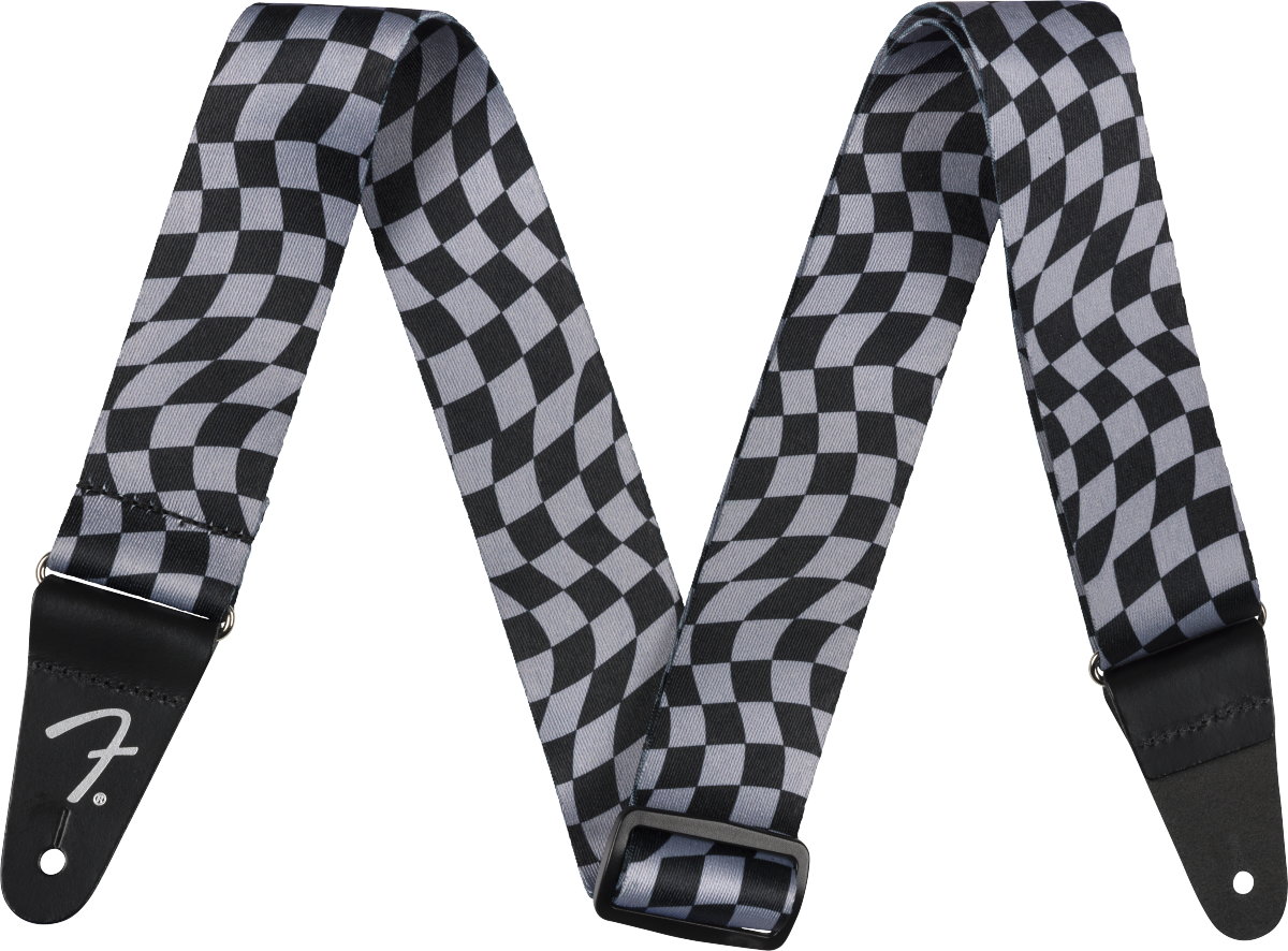 Fender Wavy Checkerboard Poly Strap (Various)
