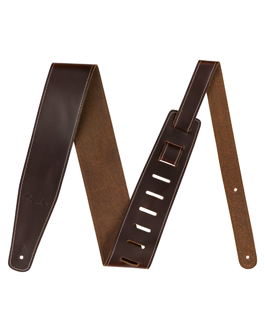 Fender Broken-in 2.5inch Leather Strap (Brown)