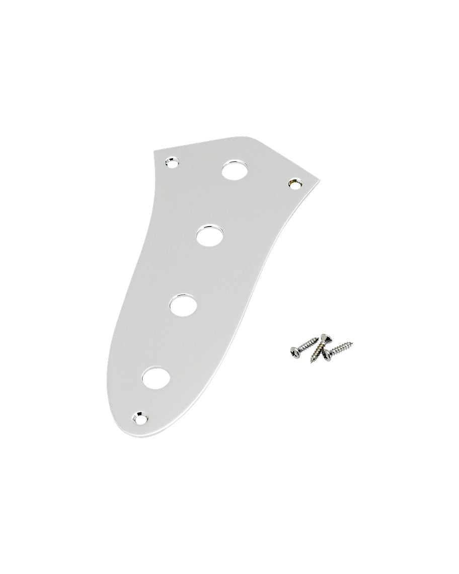 Fender Jazz Bass Control Plate, 4-Hole (Chrome)