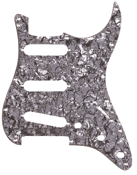 Fender Stratocaster® Pickguard (S/S/S, 11-Hole Mount, Black Pearl, 4-Ply)