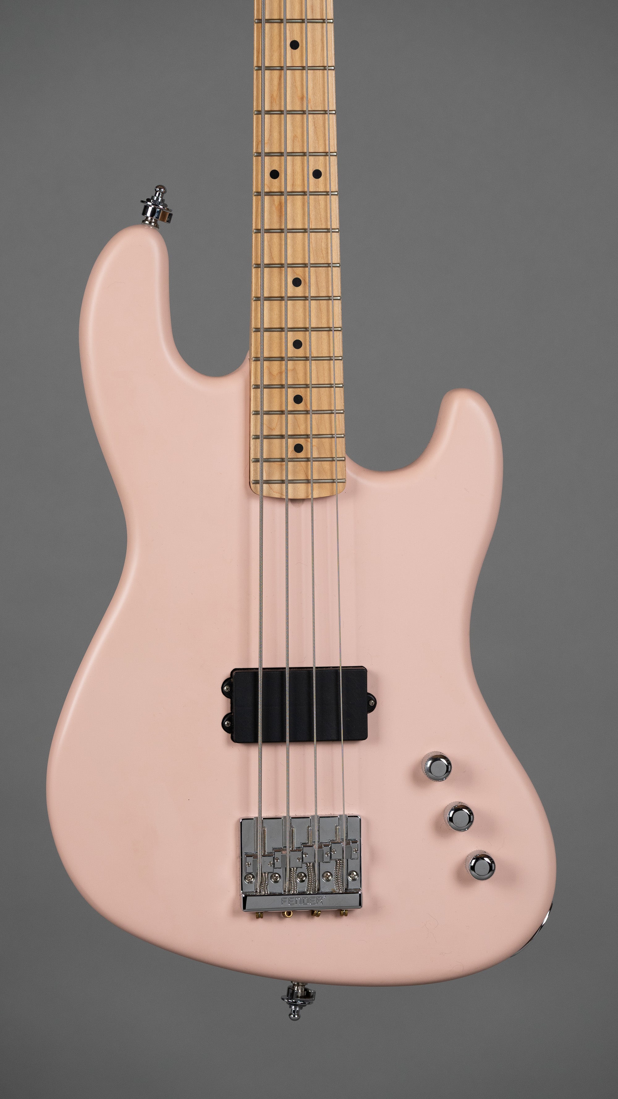 2018 Fender Flea Signature Active Jazz Bass (USA, Satin Shell Pink, OHSC)