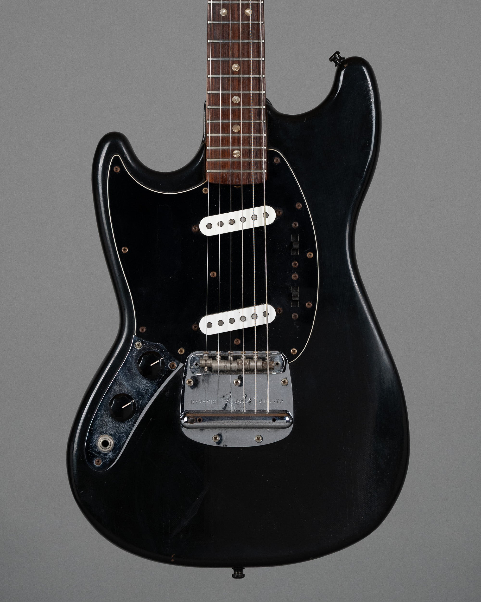 1978 Fender Mustang (USA, Black, Left Handed, OHSC)