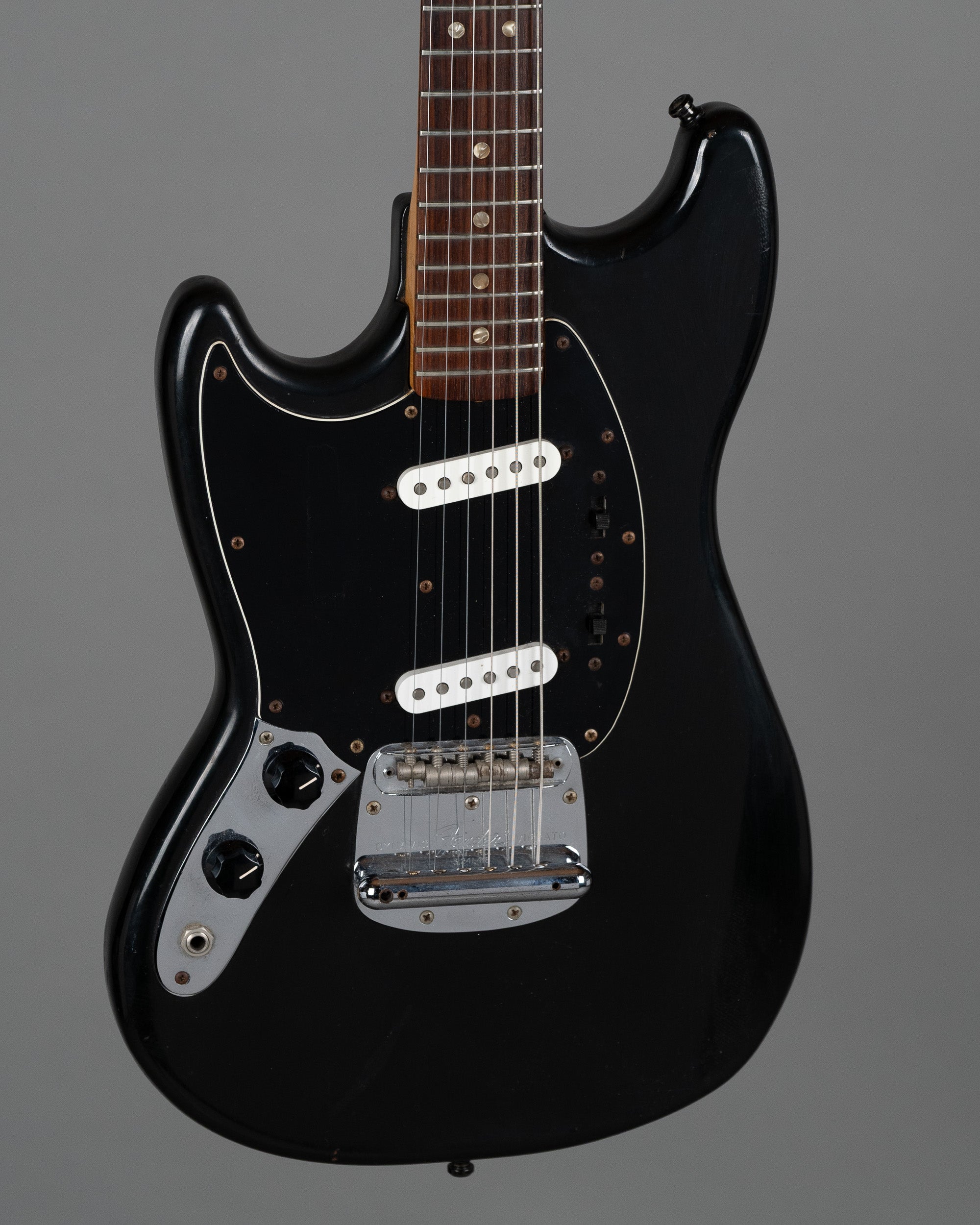 1978 Fender Mustang (USA, Black, Left Handed, OHSC)