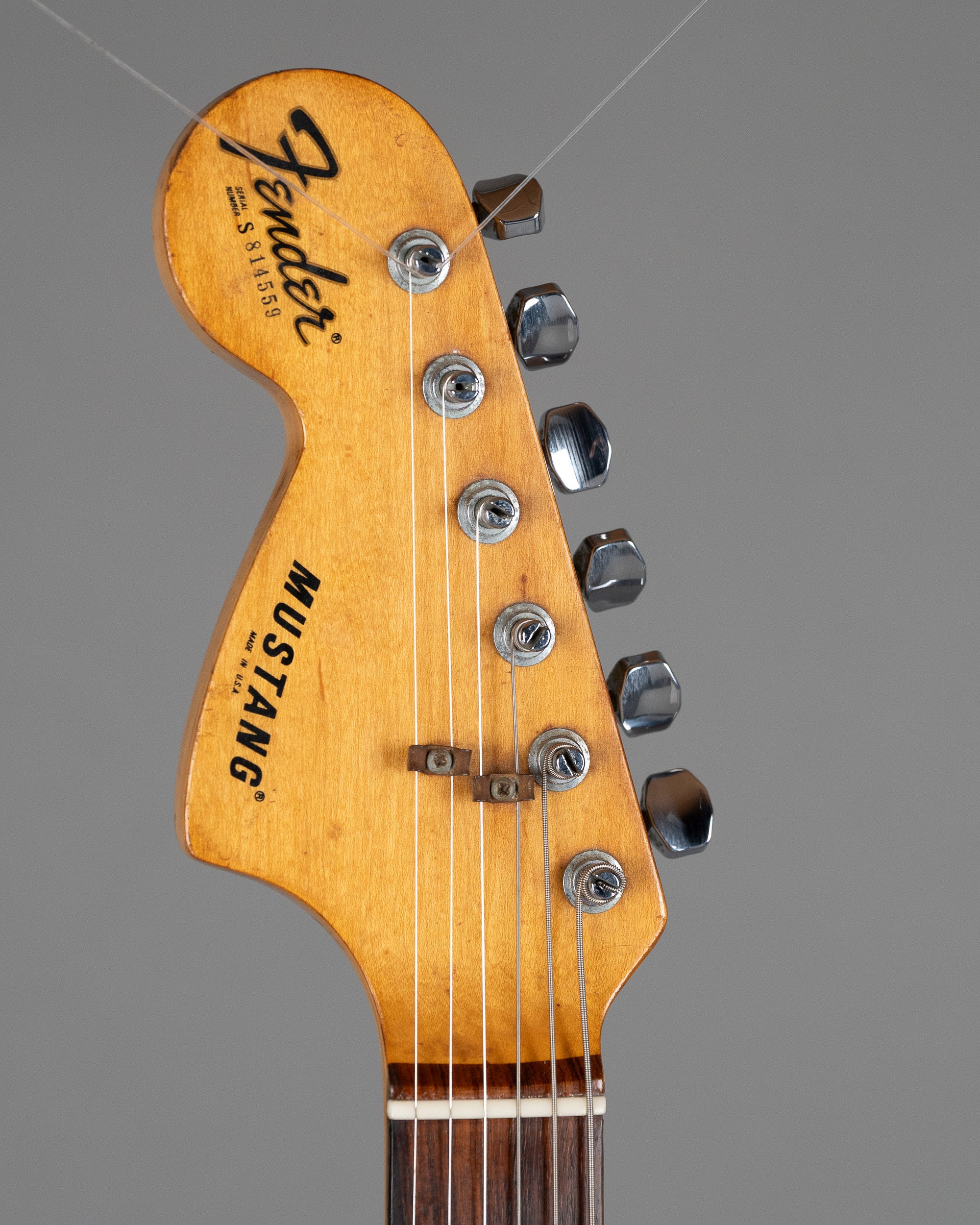 1978 Fender Mustang (USA, Black, Left Handed, OHSC)