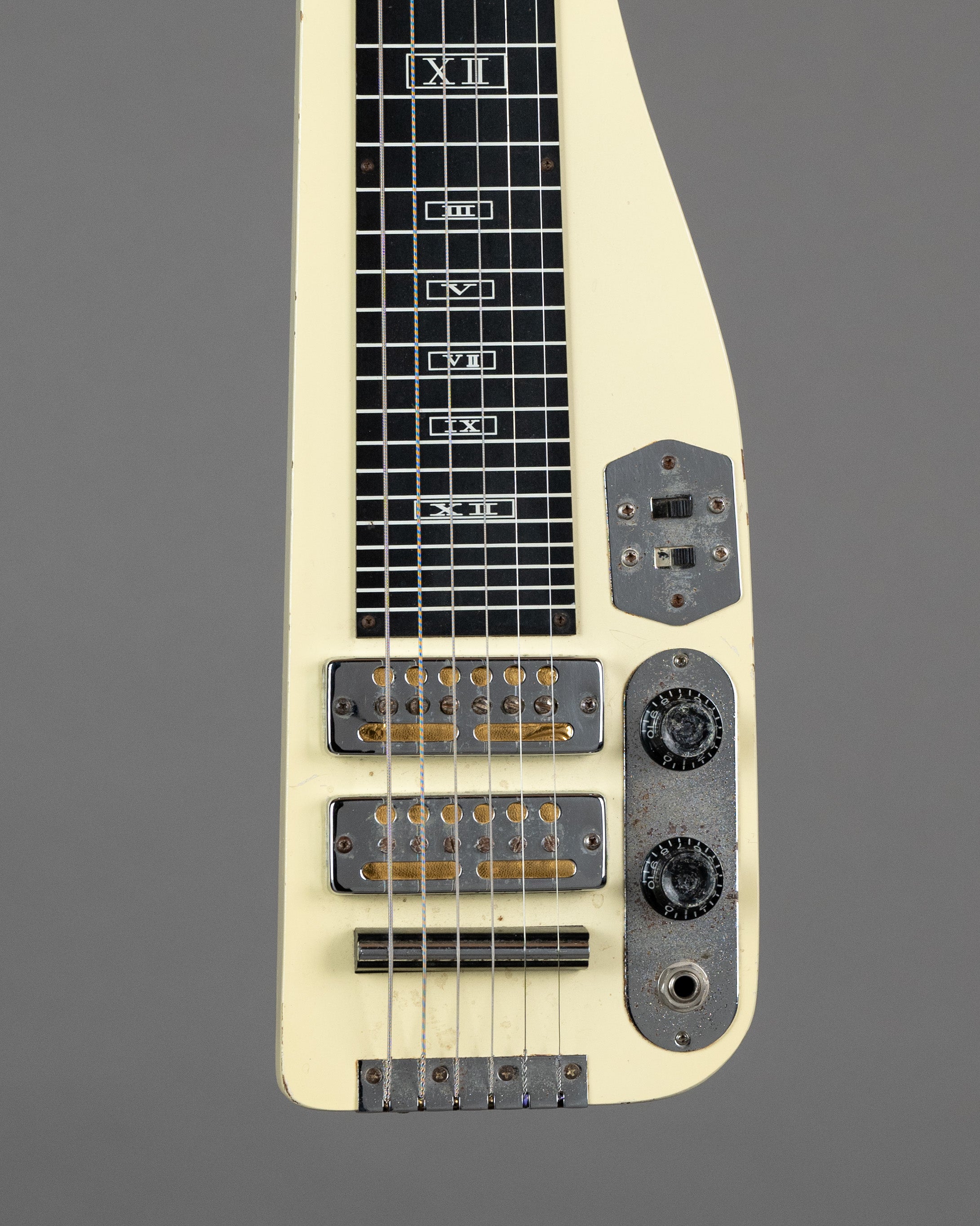c1960s Guyatone Lap Steel (Japan, White, HSC)
