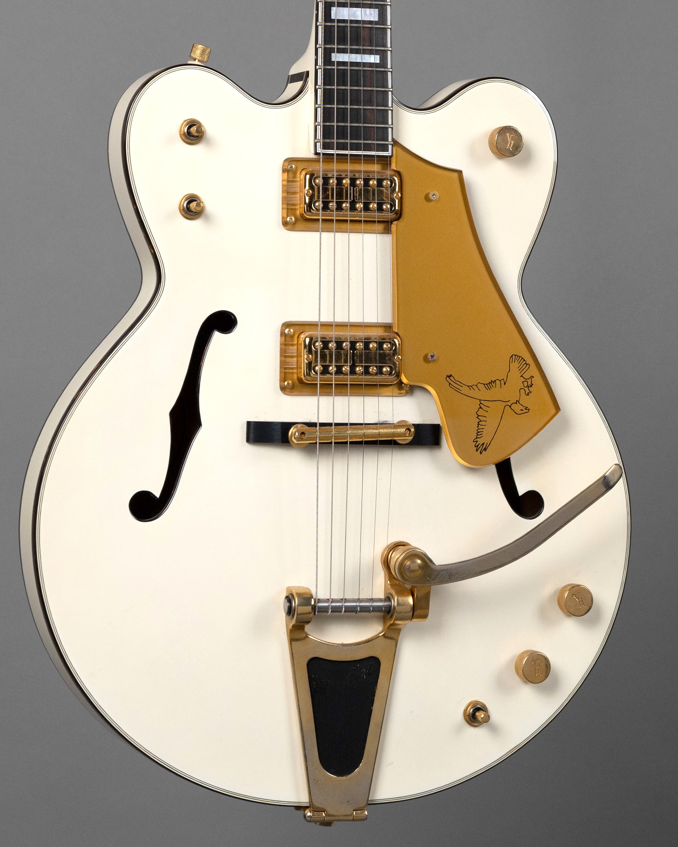 1987 Greco WF-140 Super Real 'White Falcon' (Japan, White, Gretsch HSC)