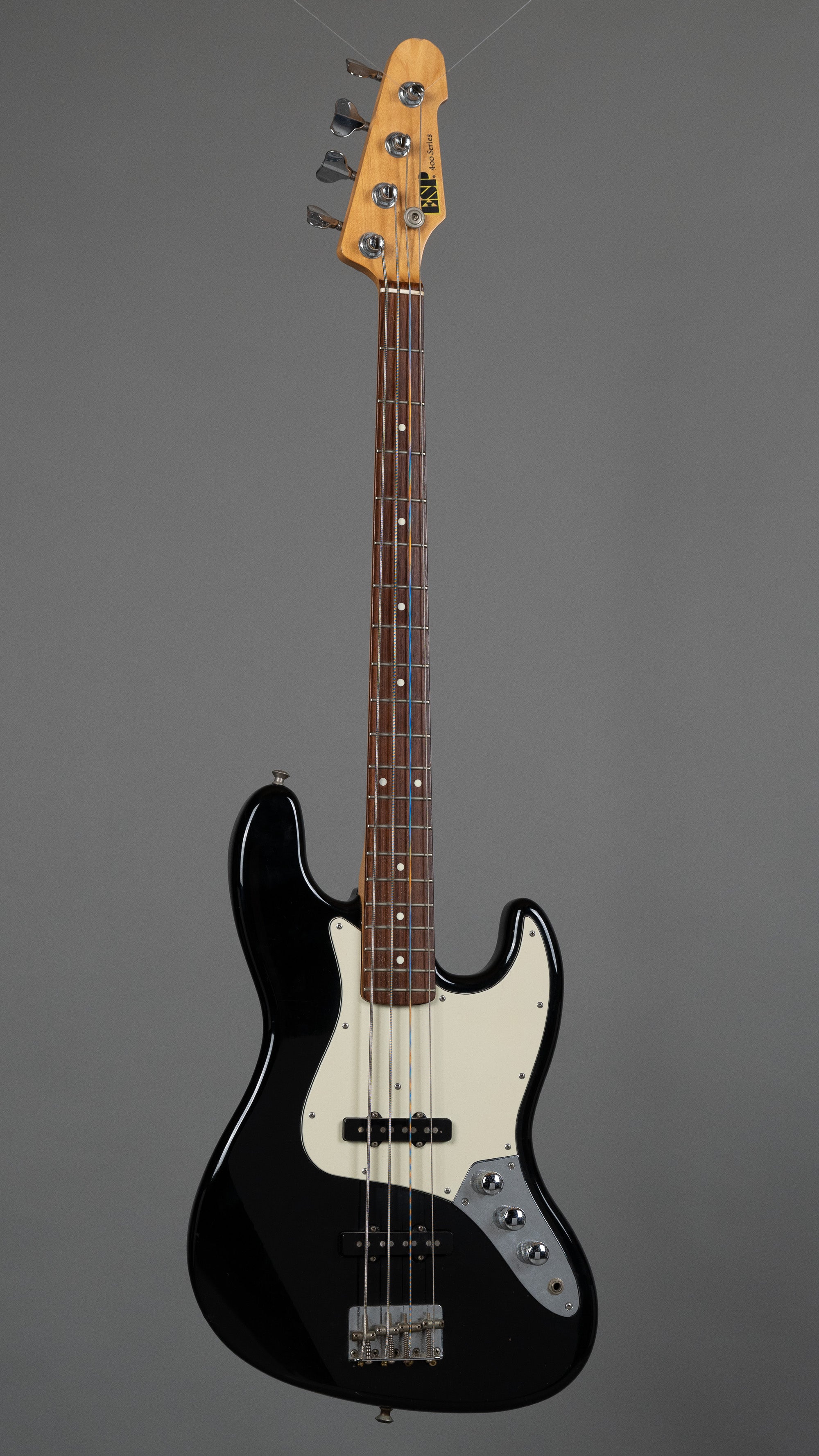 c1987 ESP 400 Jazz Bass (Japan, Black, HSC)