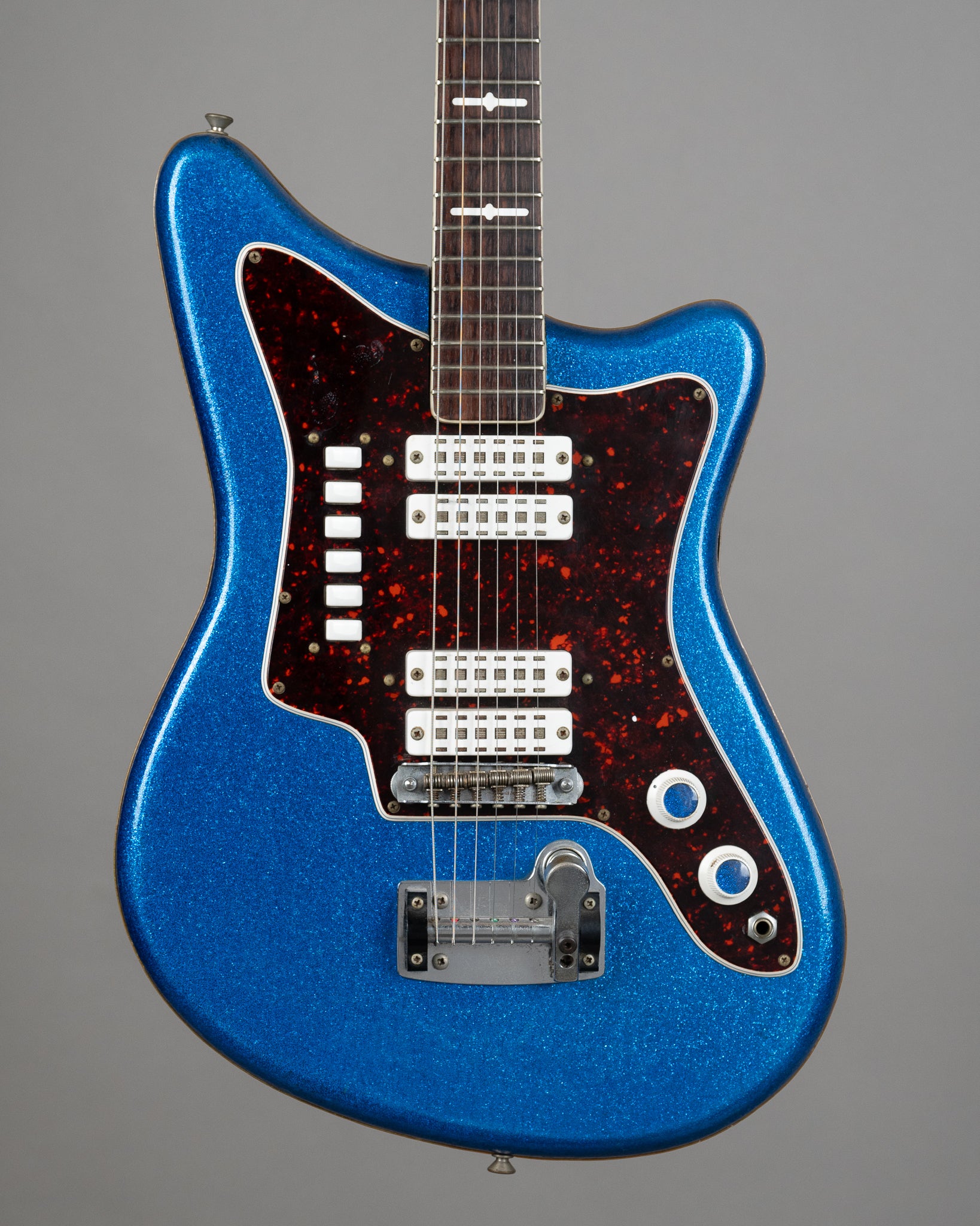 c1963 Eko 500/V4 (Italy, Blue Sparkle)