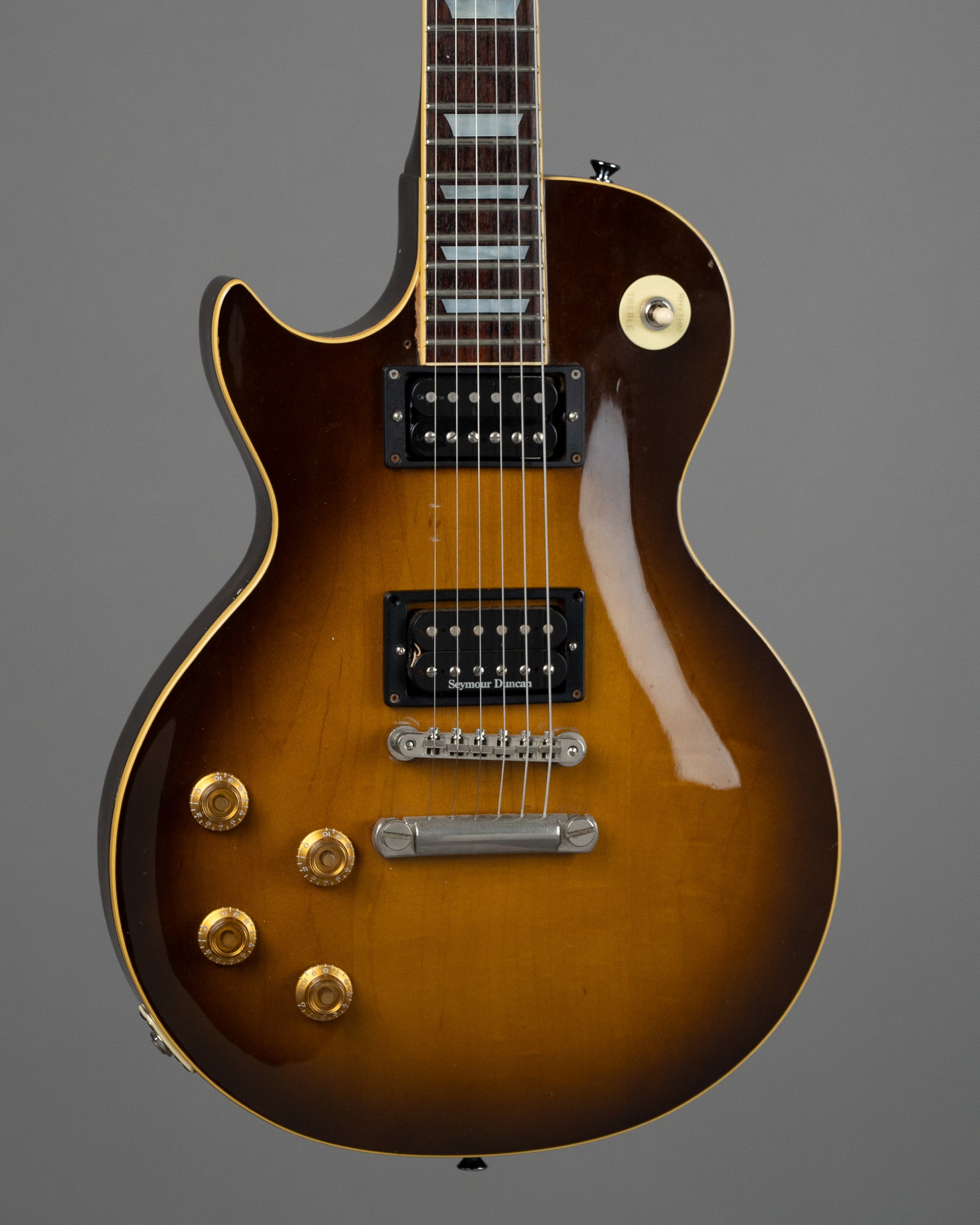 c1985 Greco 'Les Paul' (Japan, Left Handed, Tobacco Sunburst, OHSC)