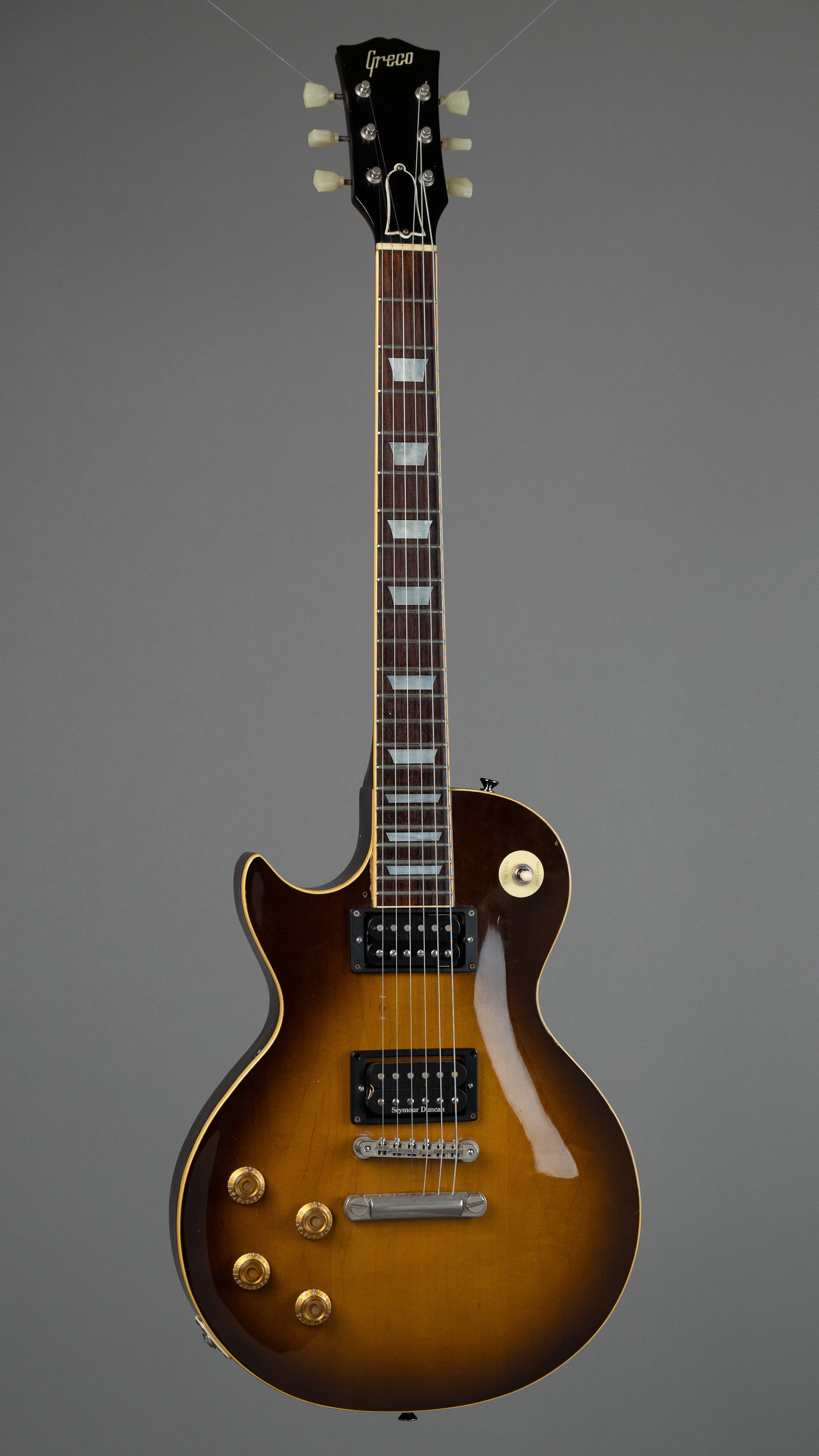 c1985 Greco 'Les Paul' (Japan, Left Handed, Tobacco Sunburst, OHSC)