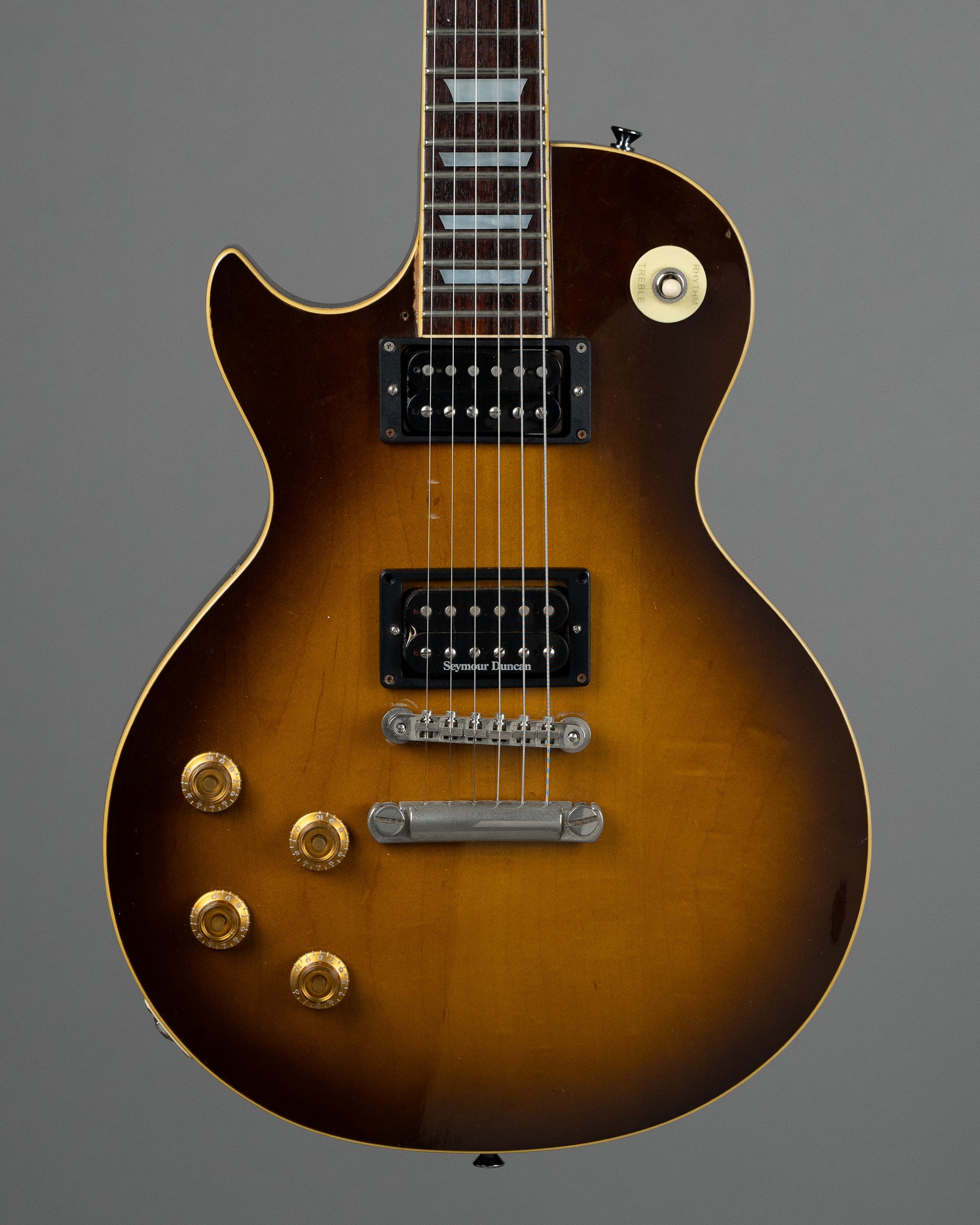 c1985 Greco 'Les Paul' (Japan, Left Handed, Tobacco Sunburst, OHSC)