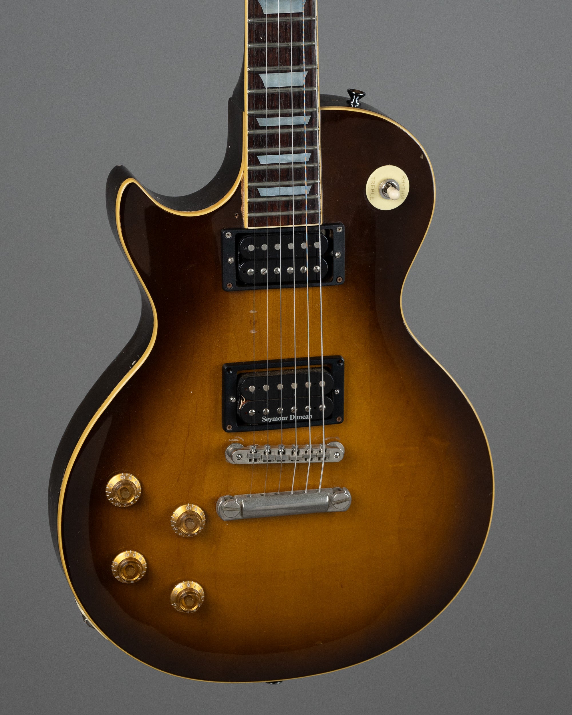 c1985 Greco 'Les Paul' (Japan, Left Handed, Tobacco Sunburst, OHSC)