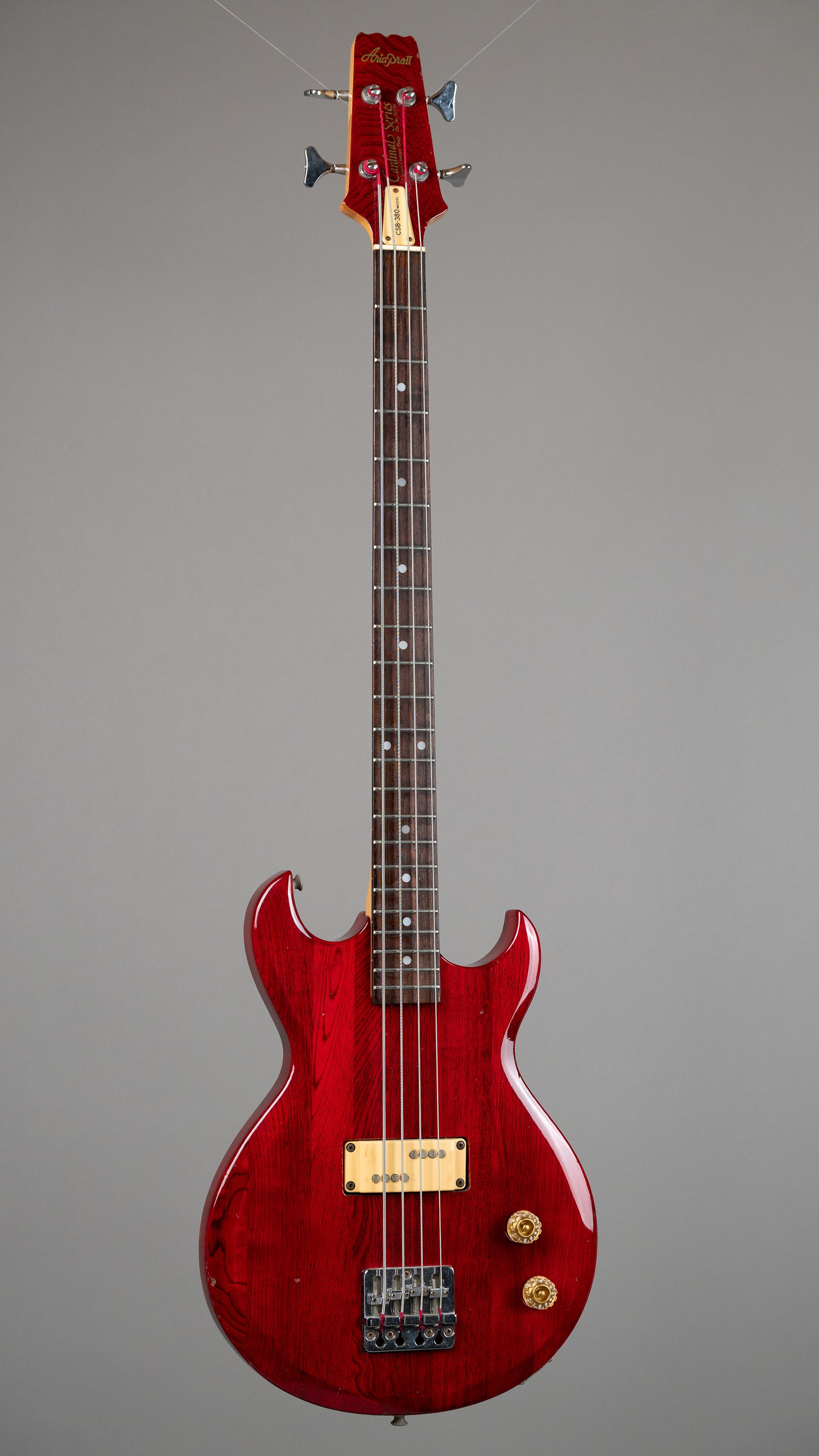 1982 Aria CSB-380 Cardinal Series Bass (Japan, Cherry)