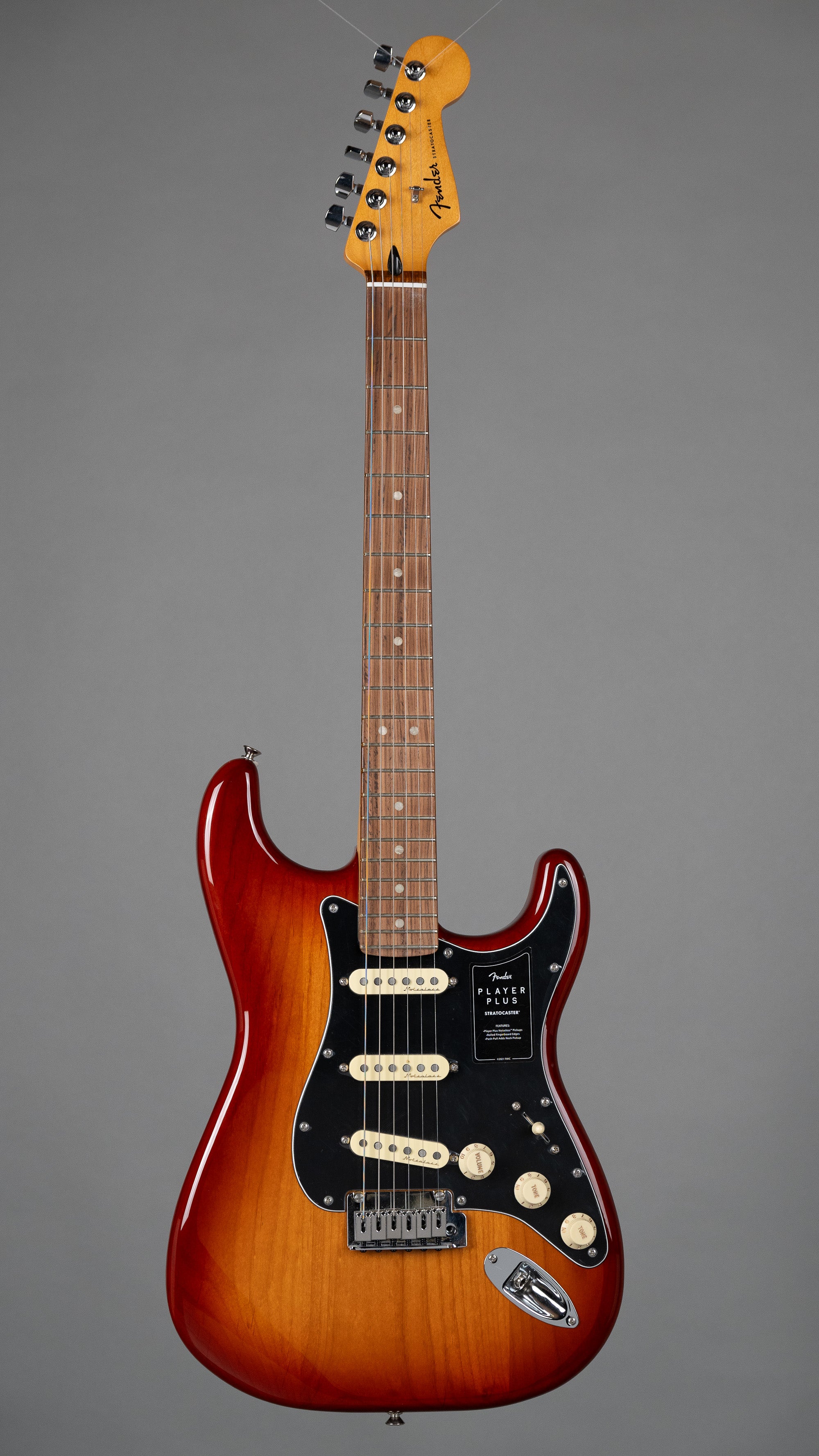 2023 Fender Player Plus Stratocaster (Mexico, Sienna Sunburst)