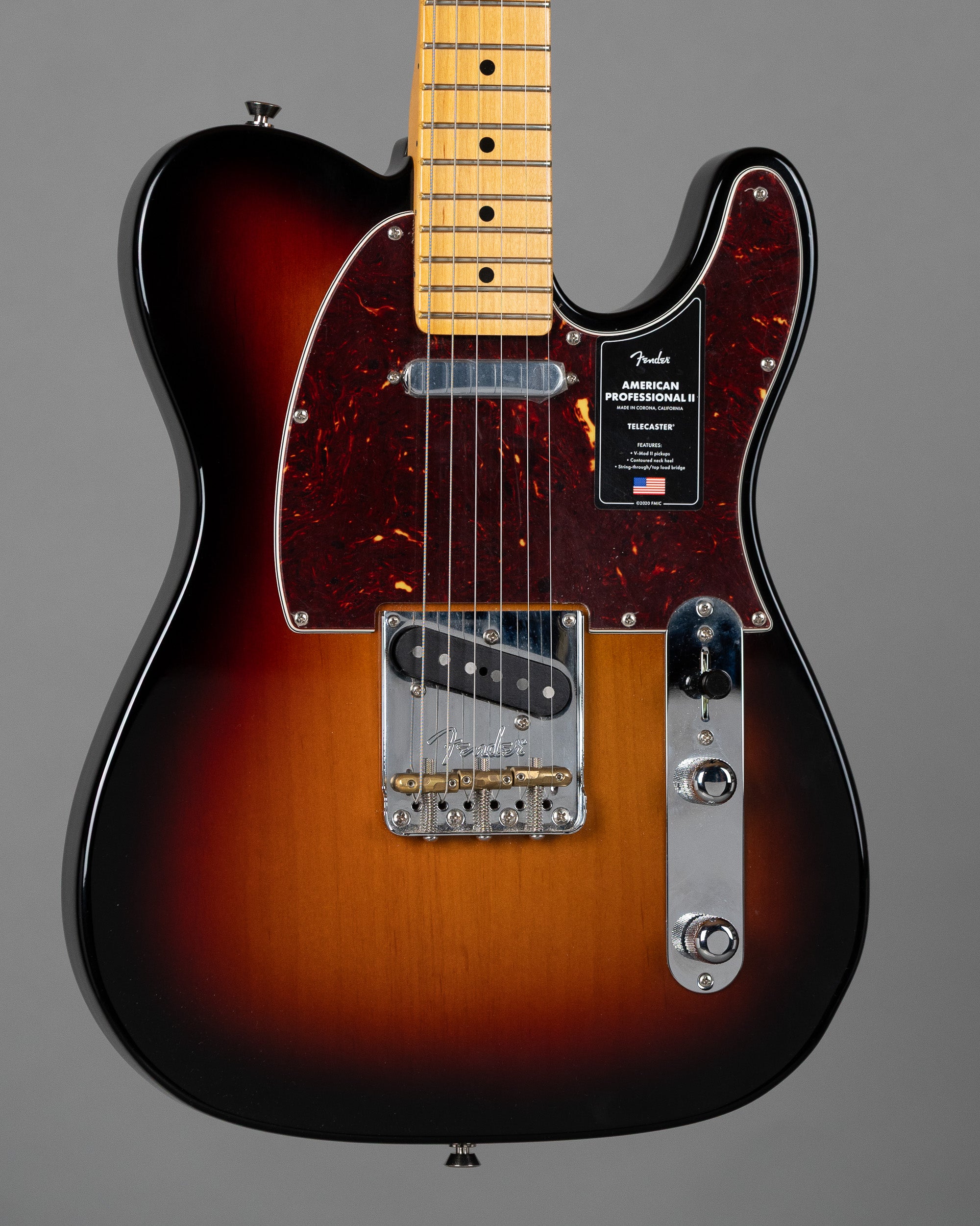 2020 Fender American Professional II Telecaster (USA, Sunburst, OHSC)