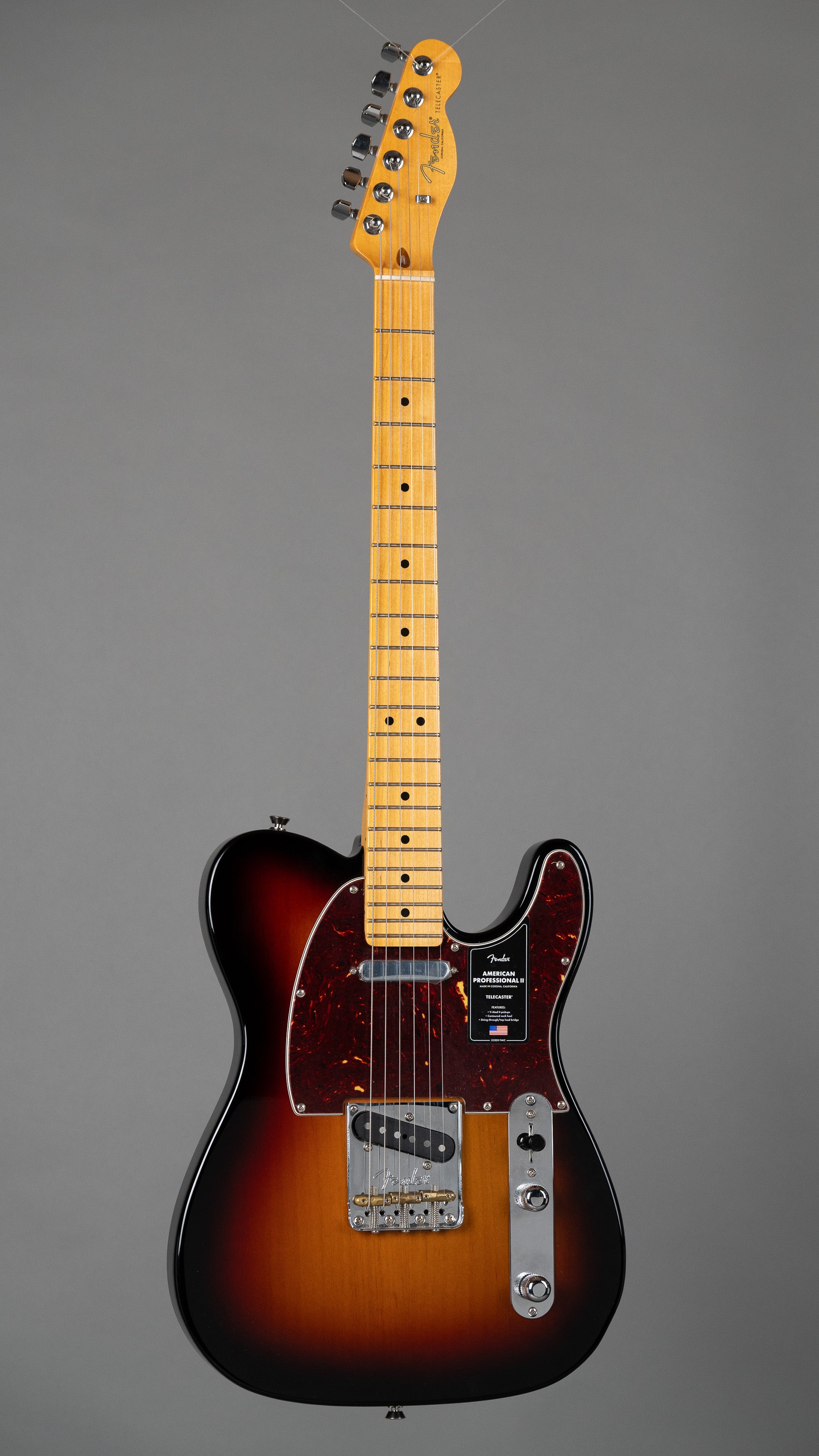 2020 Fender American Professional II Telecaster (USA, Sunburst, OHSC)