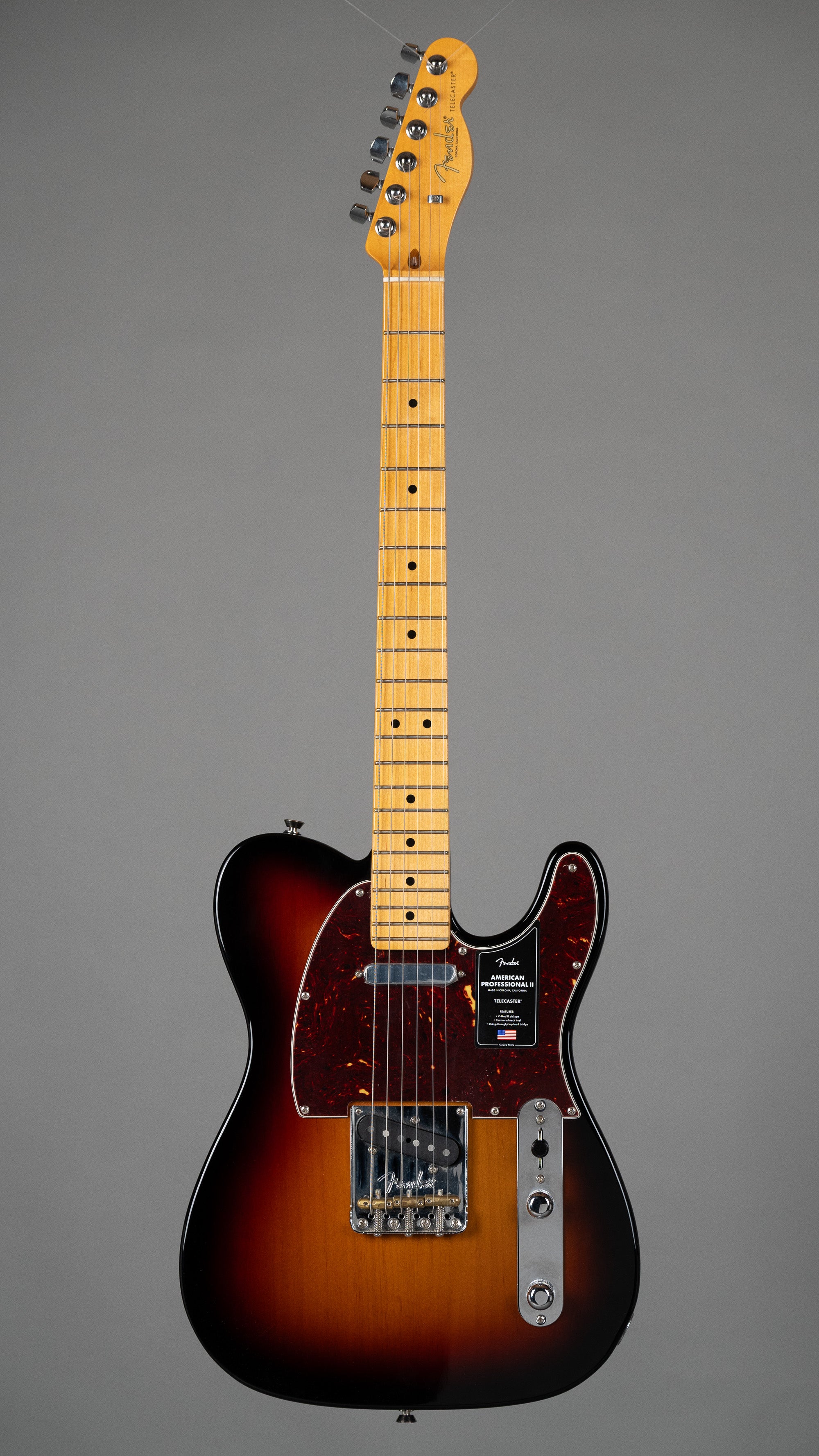 2020 Fender American Professional II Telecaster (USA, Sunburst, OHSC)