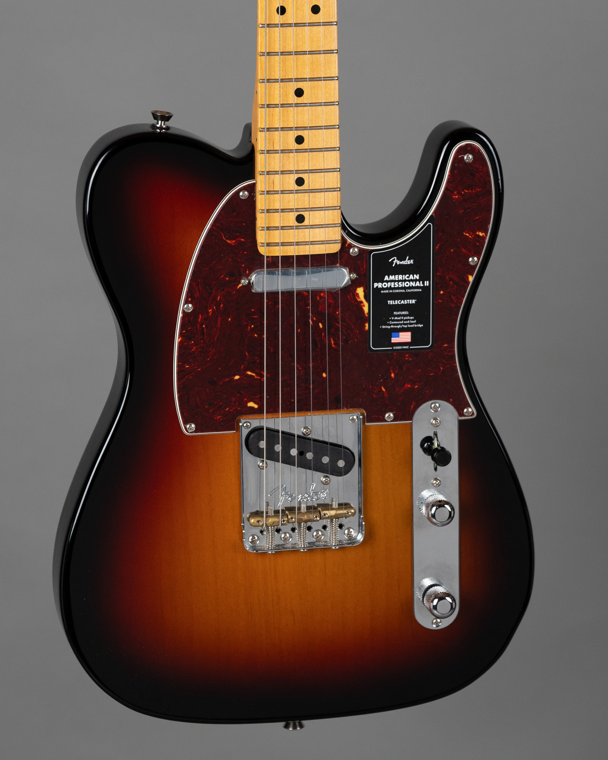 2020 Fender American Professional II Telecaster (USA, Sunburst, OHSC)