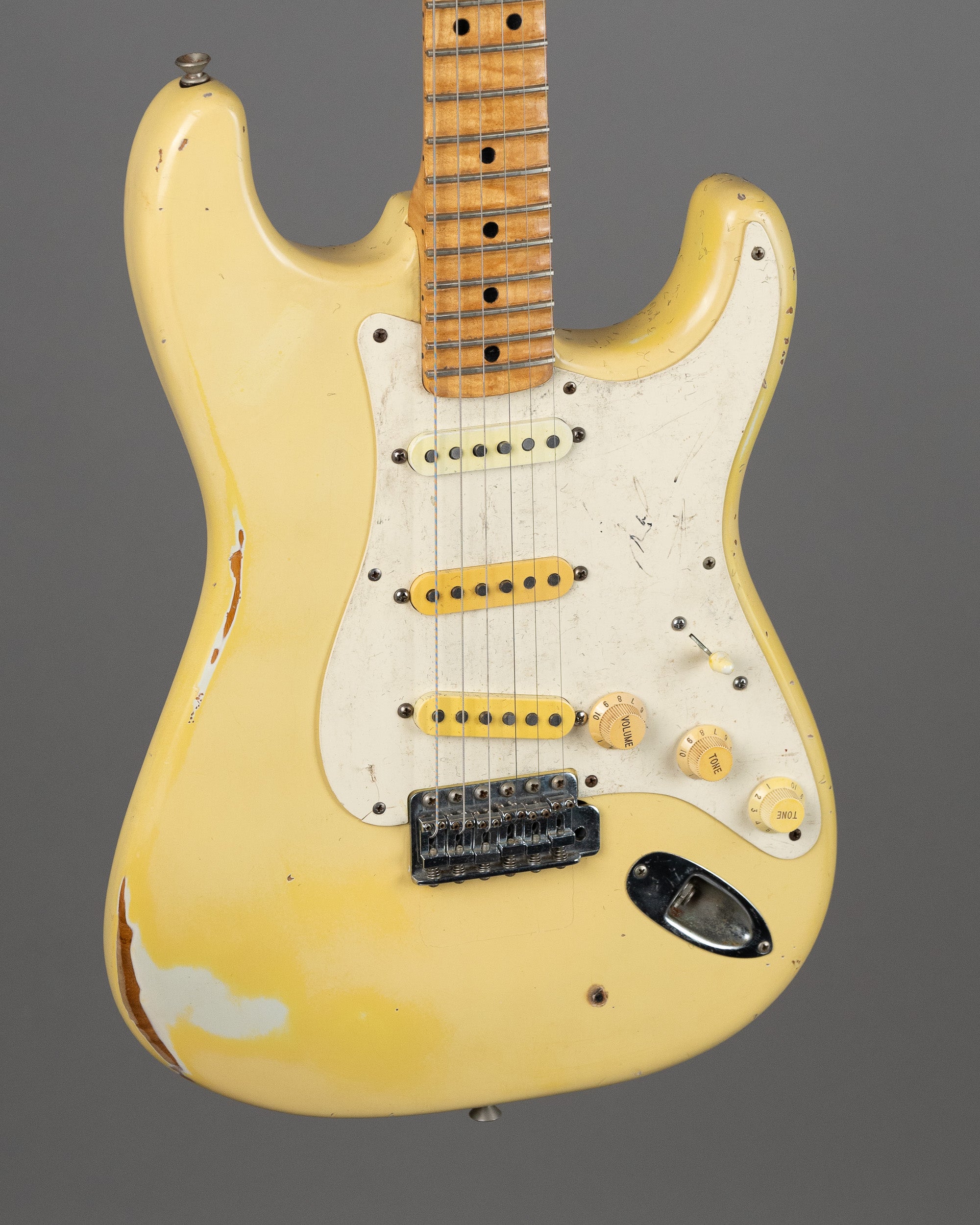 c1972/8 Fender 'YJM' Stratocaster (USA, Olympic White, Fender HSC)