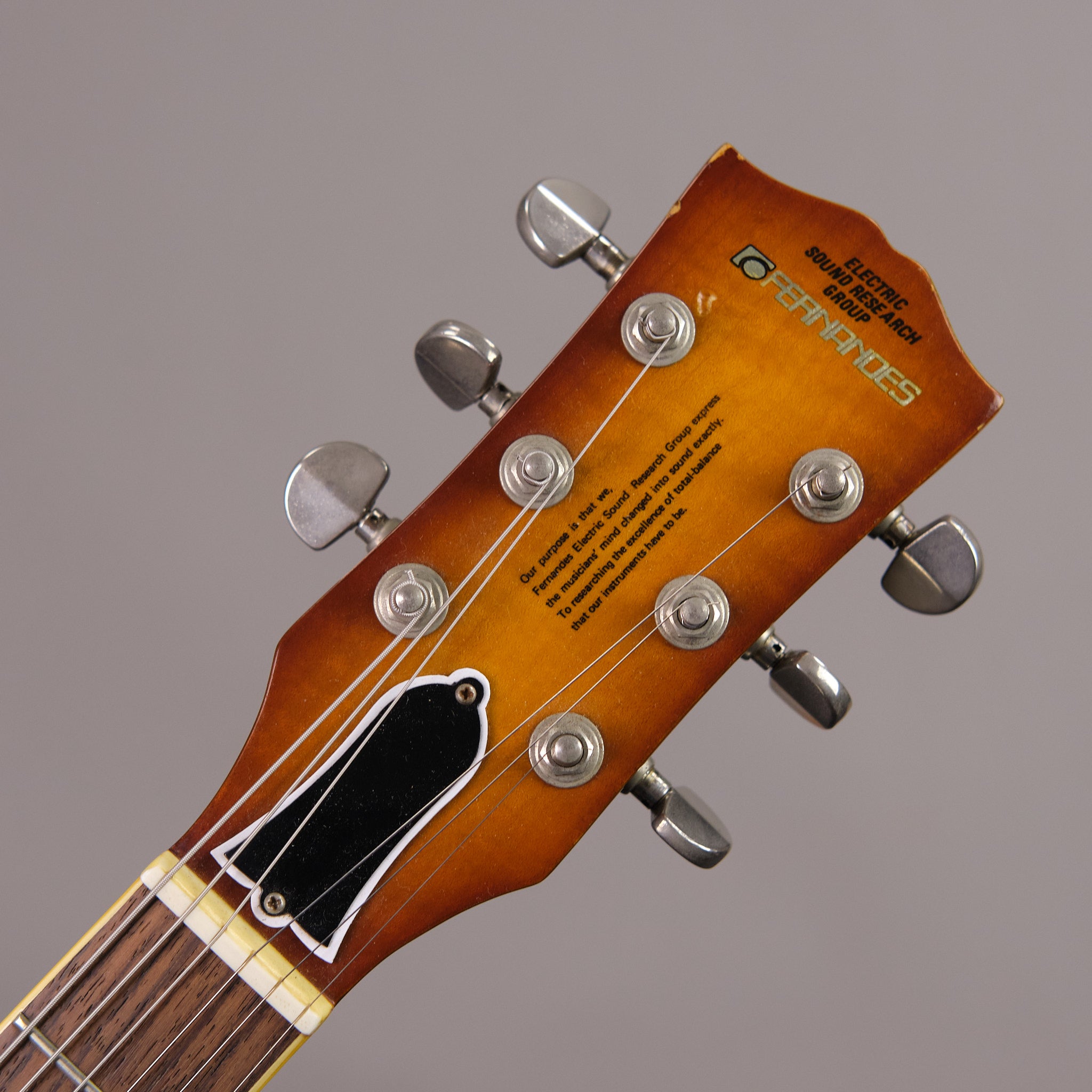 c1987 Fernandes Burny FLG-70 'Les Paul Standard' (Japan, Sunburst) *