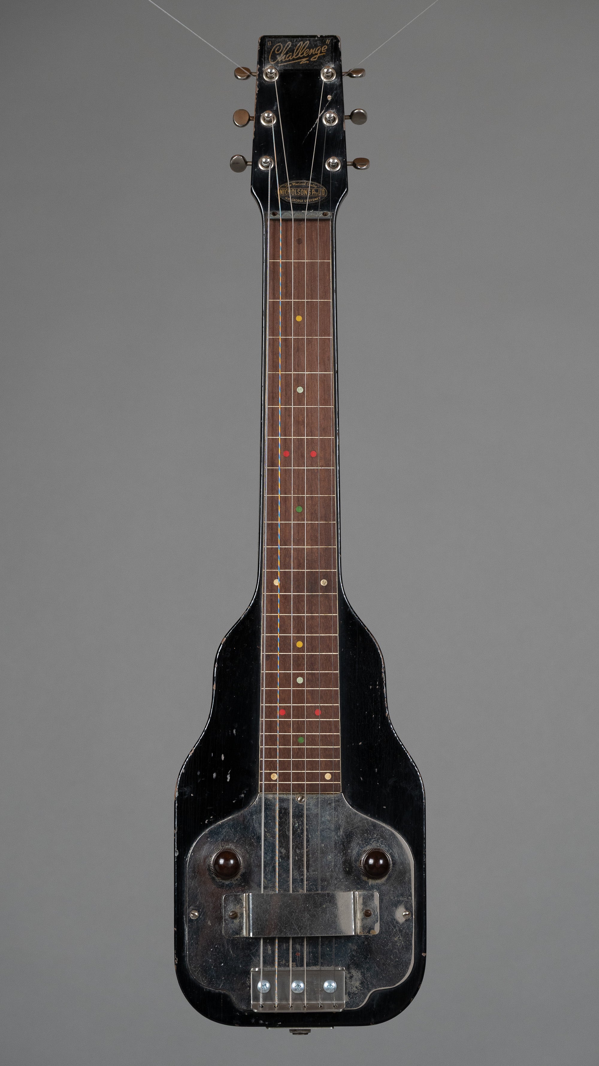 c1950s Challenge Lap Steel (Australia, Black, OHSC)