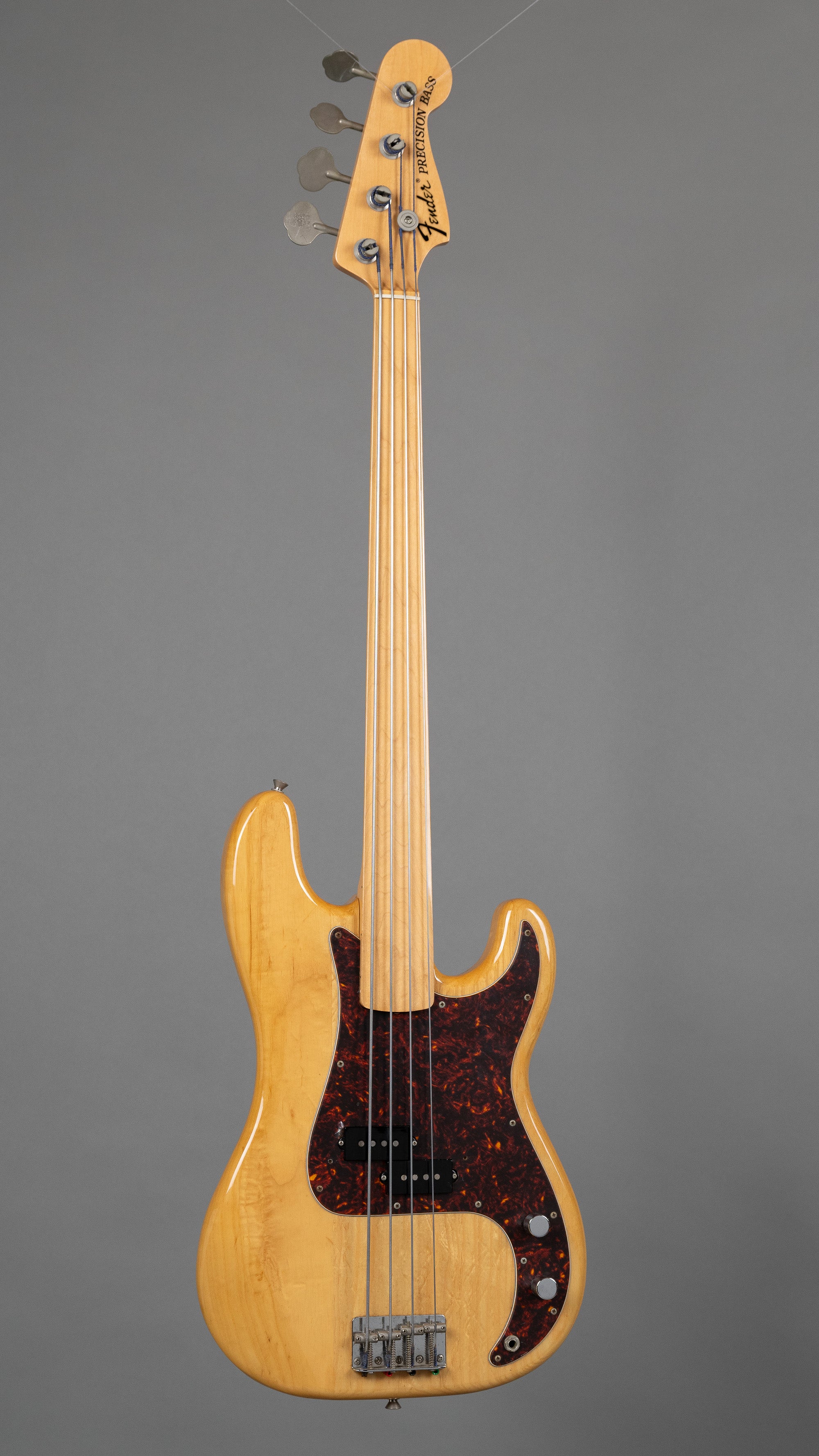 c2002 Fender PB-72 Unlined Fretless (Japan, Natural)