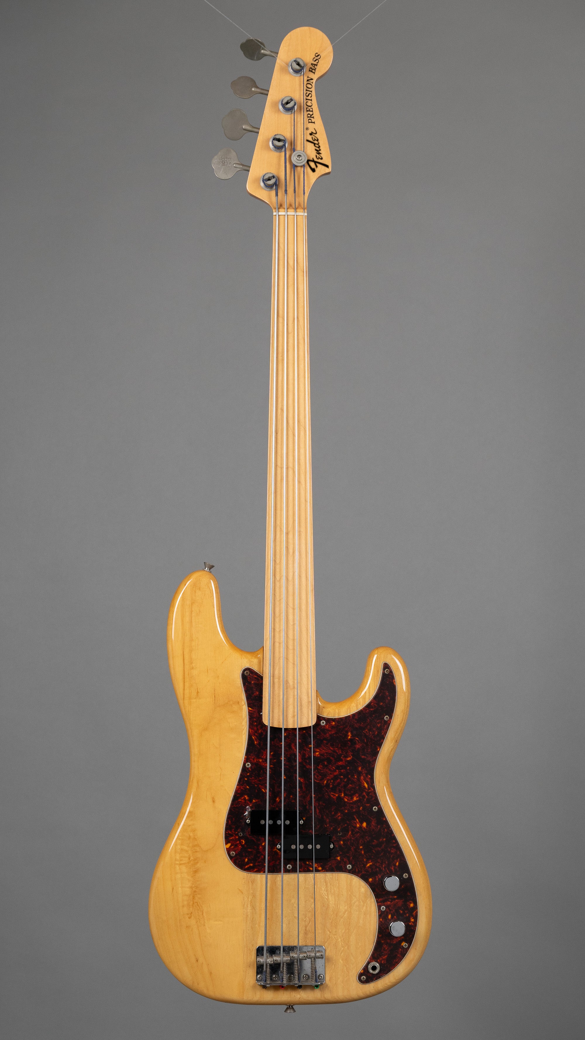 c2002 Fender PB-72 Unlined Fretless (Japan, Natural)