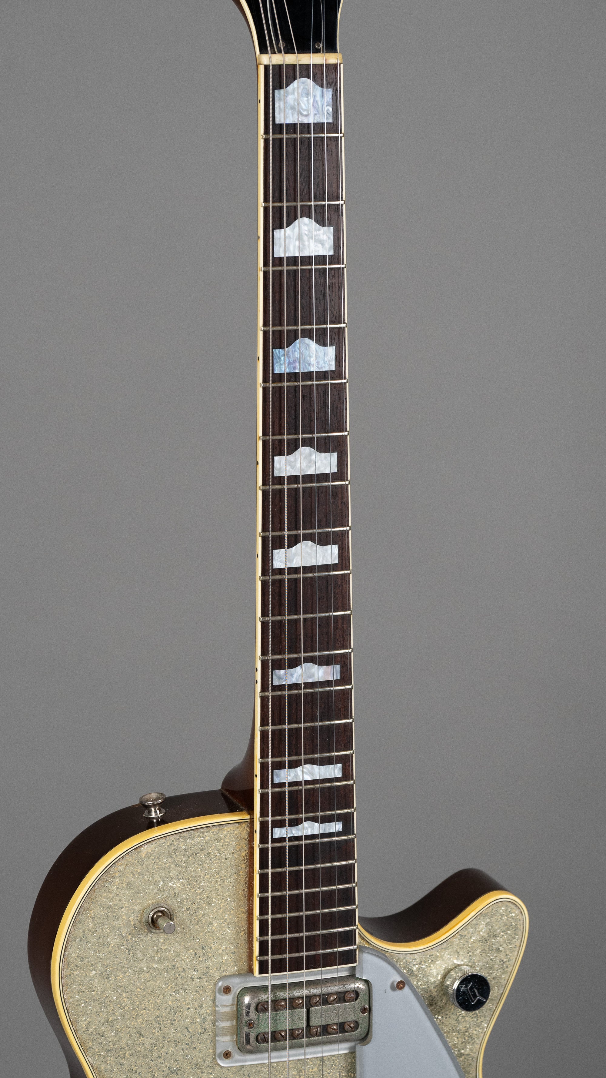 1990 Gretsch G6129 Sparkle Jet (Japan, Silver Sparkle, OHSC)