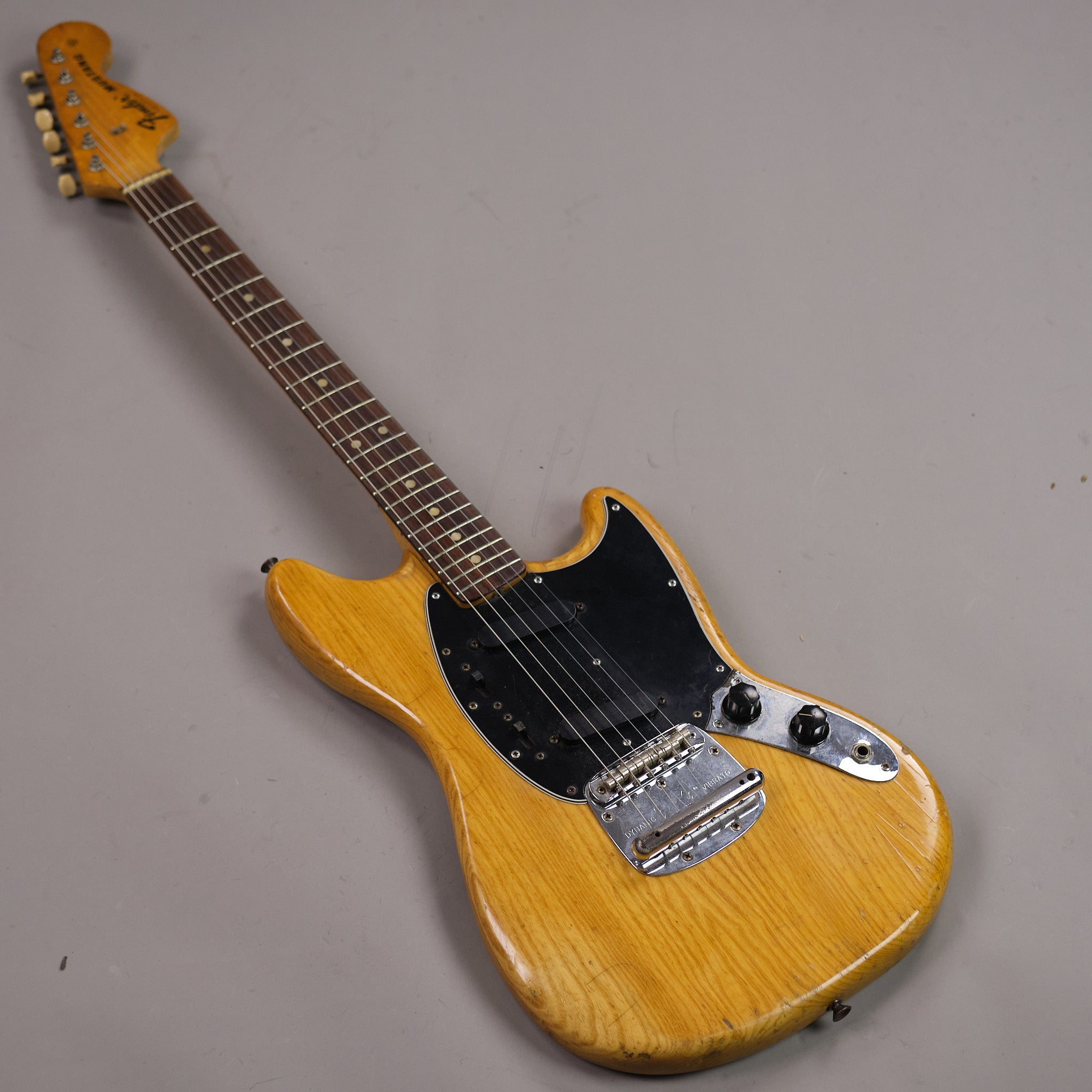 1976 Fender Mustang (USA, Natural, OHSC)
