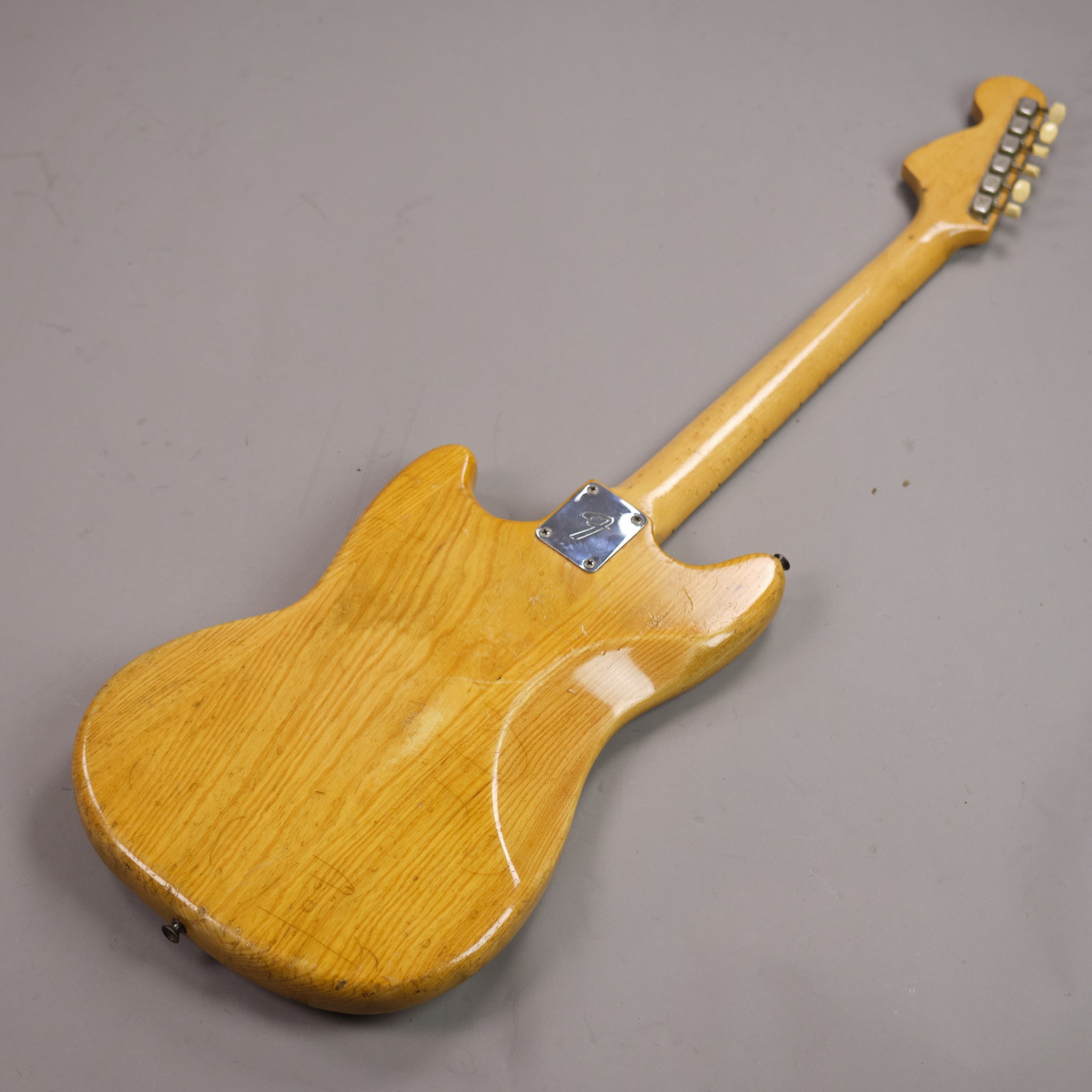1976 Fender Mustang (USA, Natural, OHSC)