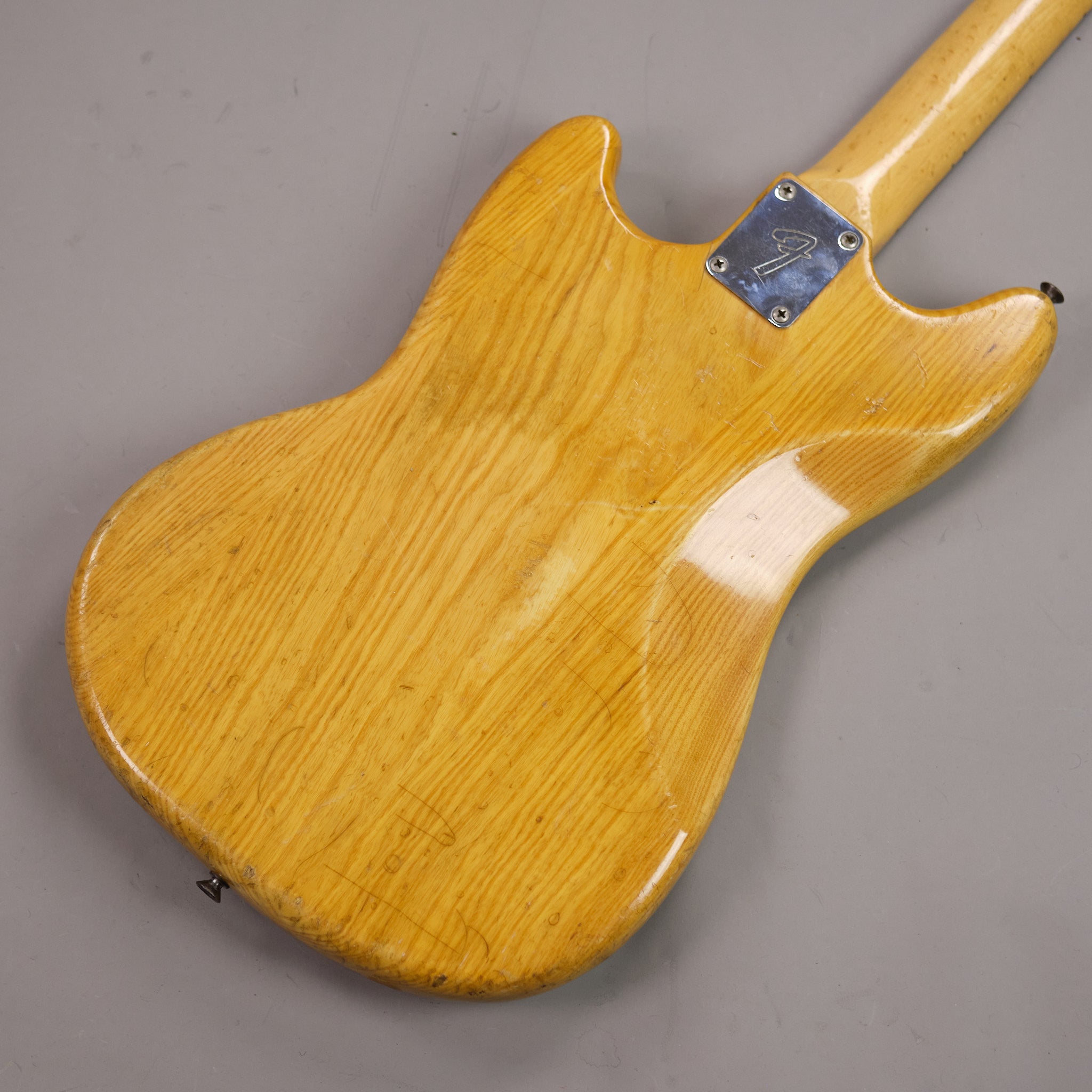 1976 Fender Mustang (USA, Natural, OHSC)