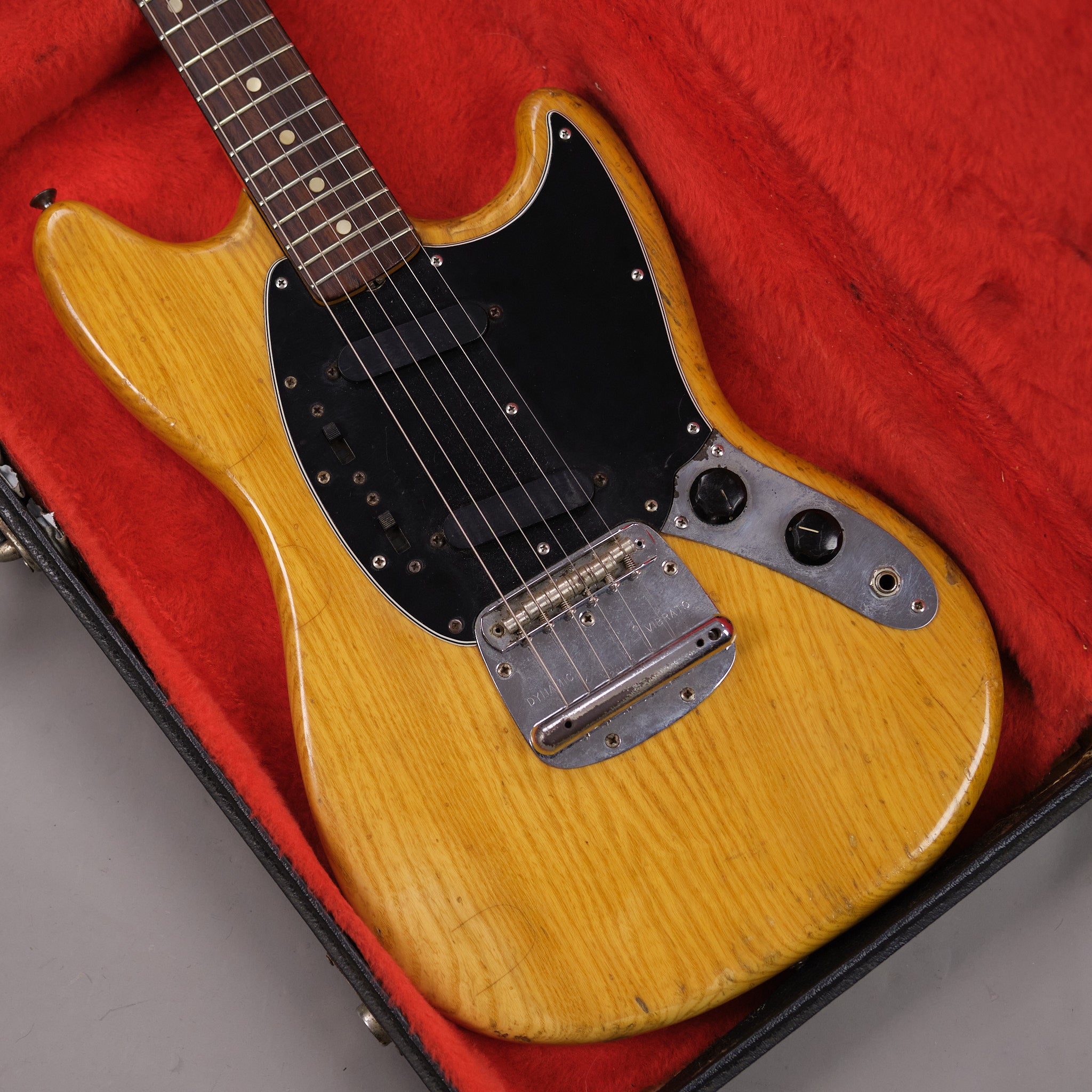 1976 Fender Mustang (USA, Natural, OHSC)