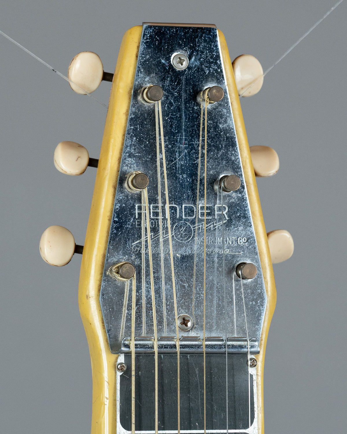 c1953-55 Fender Champion Lap Steel (USA, Yellow Pearloid, PBC)