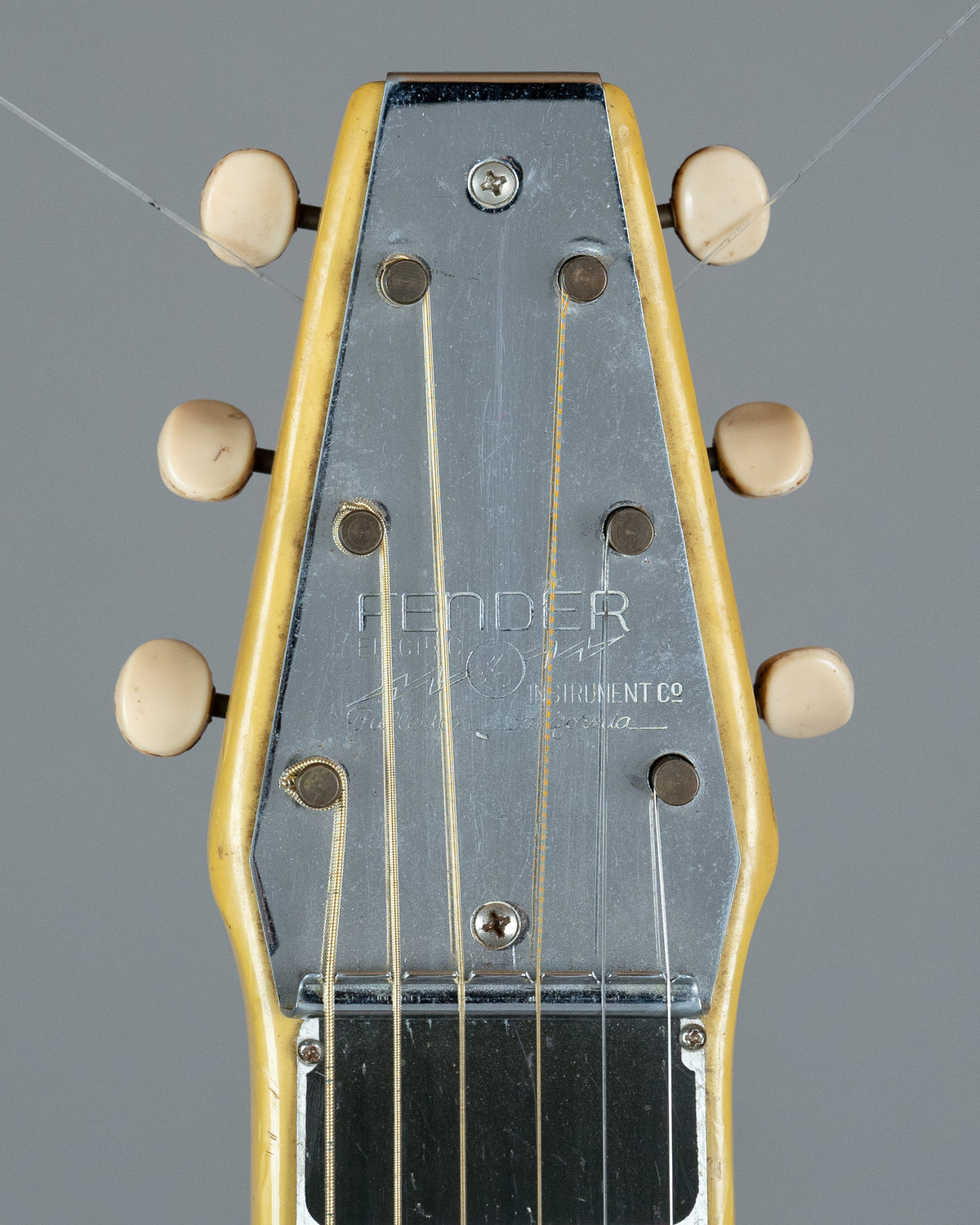 c1953-55 Fender Champion Lap Steel (USA, Yellow Pearloid, PBC)