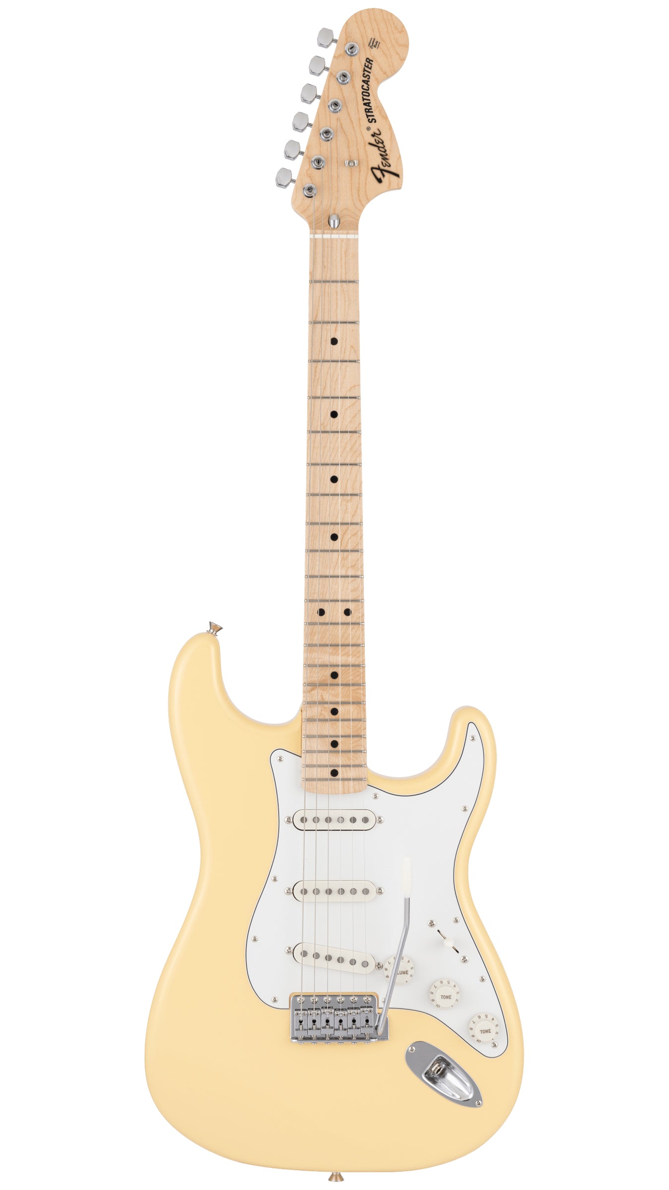 Fender Made in Japan Traditional 70s Stratocaster (Maple Fingerboard, Vintage White)