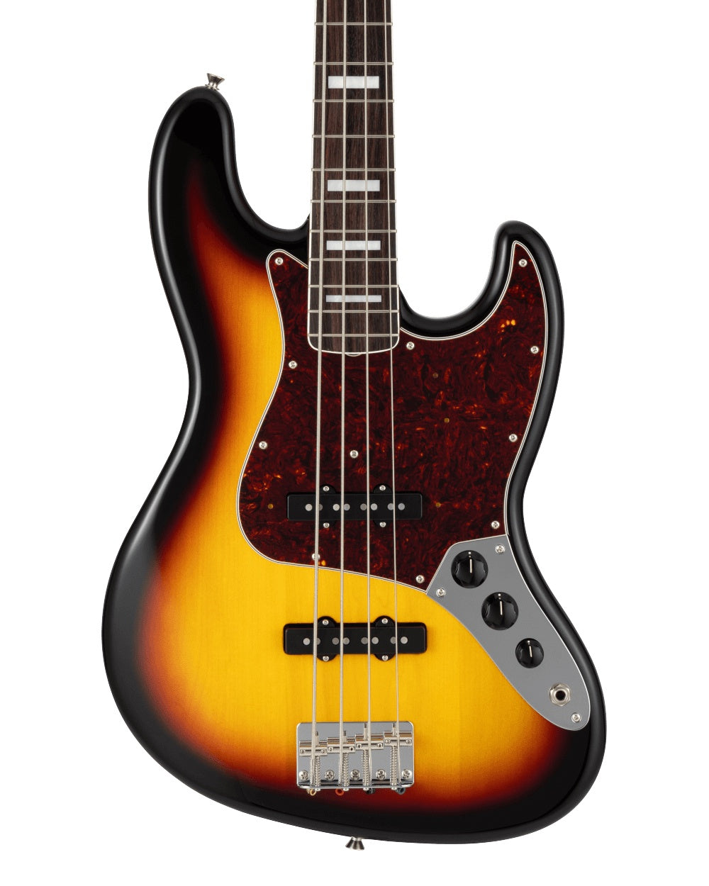 Fender Made in Japan Traditional Late 60s Jazz Bass (Rosewood Fingerboard, 3-Color Sunburst)