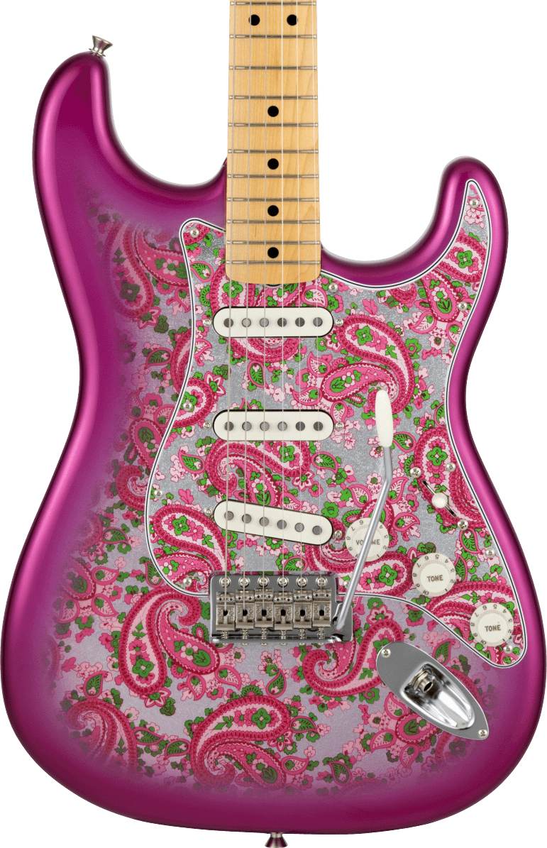 Fender Made in Japan Limited Stratocaster, Maple Fingerboard, Pink Paisley