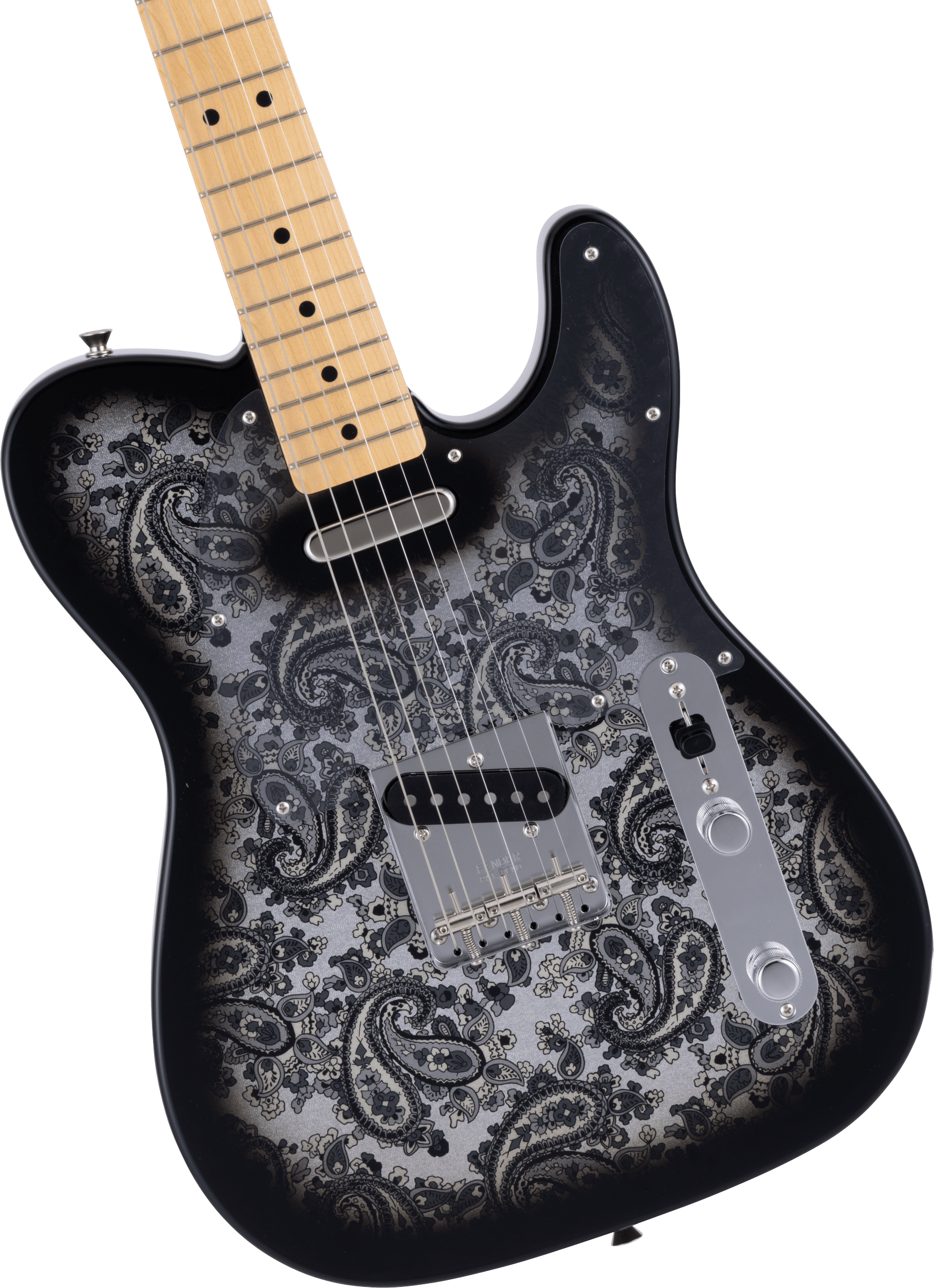 Fender Made in Japan Limited Telecaster, Maple Fingerboard, Black Paisley