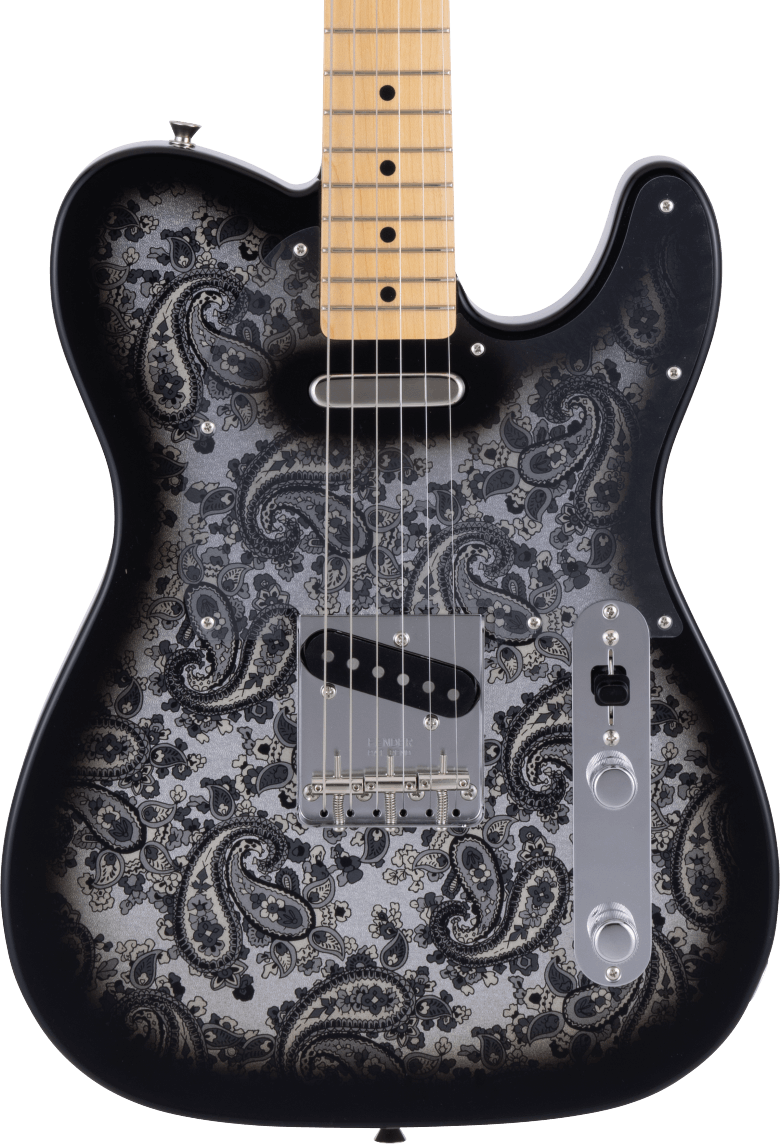Fender Made in Japan Limited Telecaster, Maple Fingerboard, Black Paisley