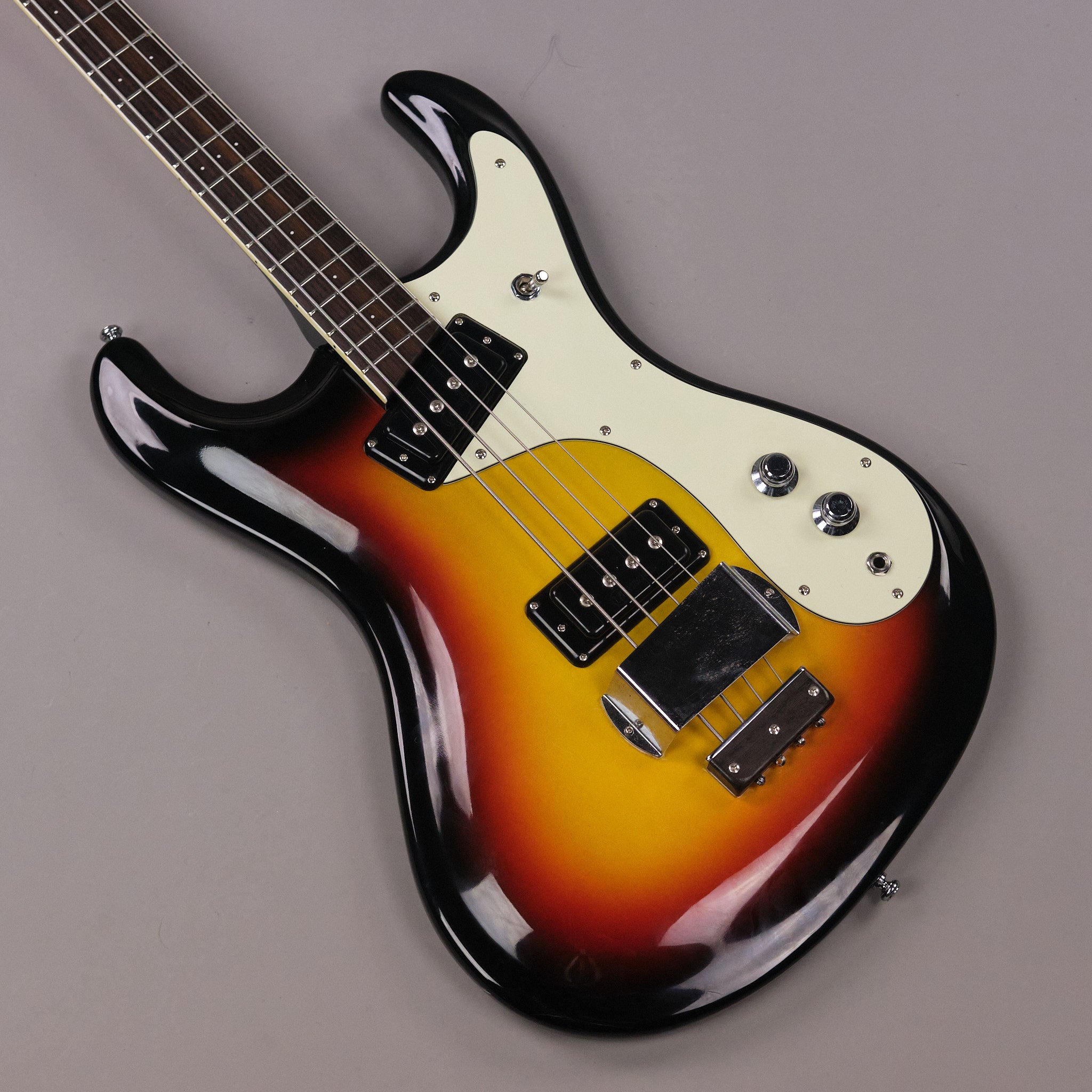c1990s Mosrite 'The Ventures' 65 Bass (Japan, Sunburst)