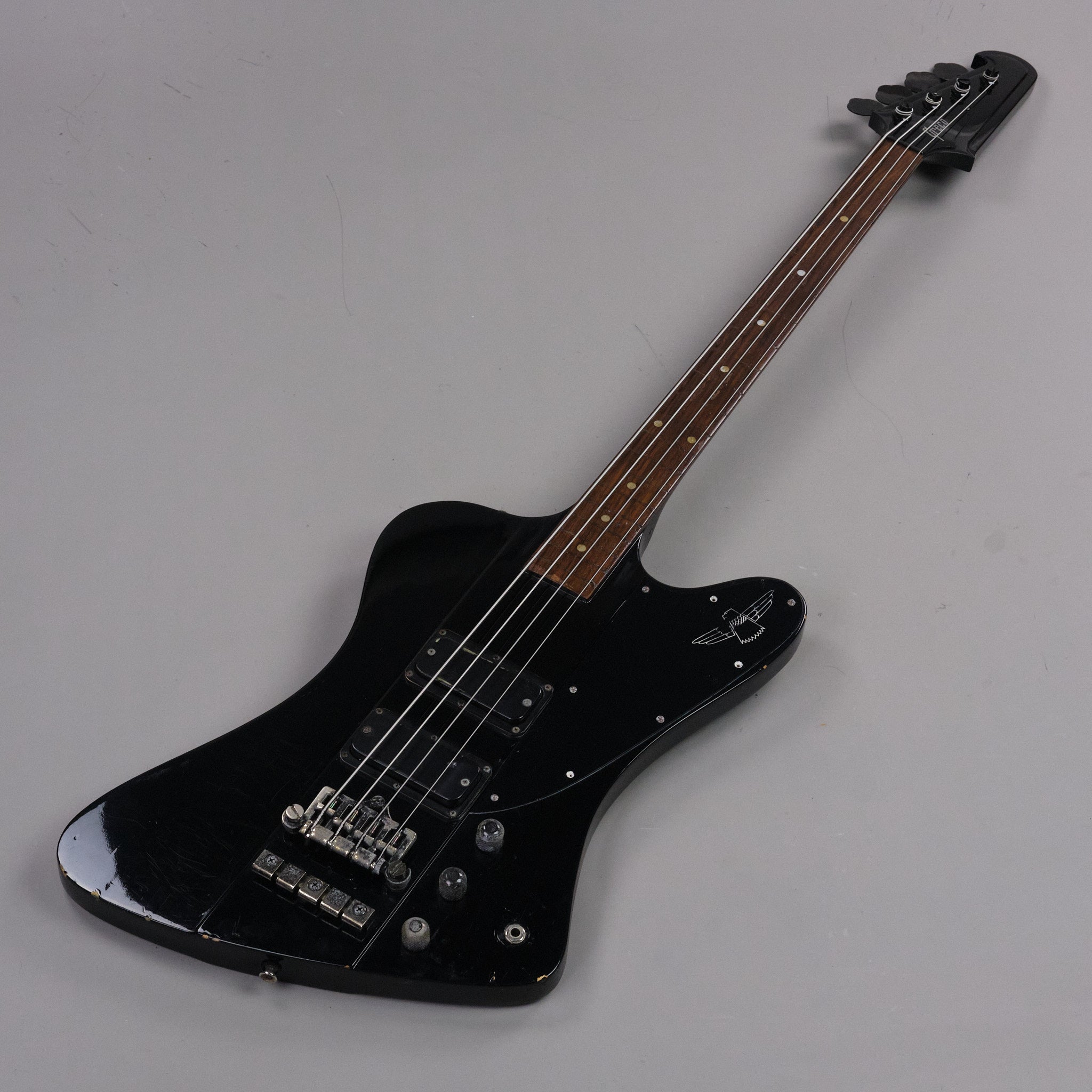1989 Greco Thunderbird Bass Fretless Conversion (Japan, Black)*